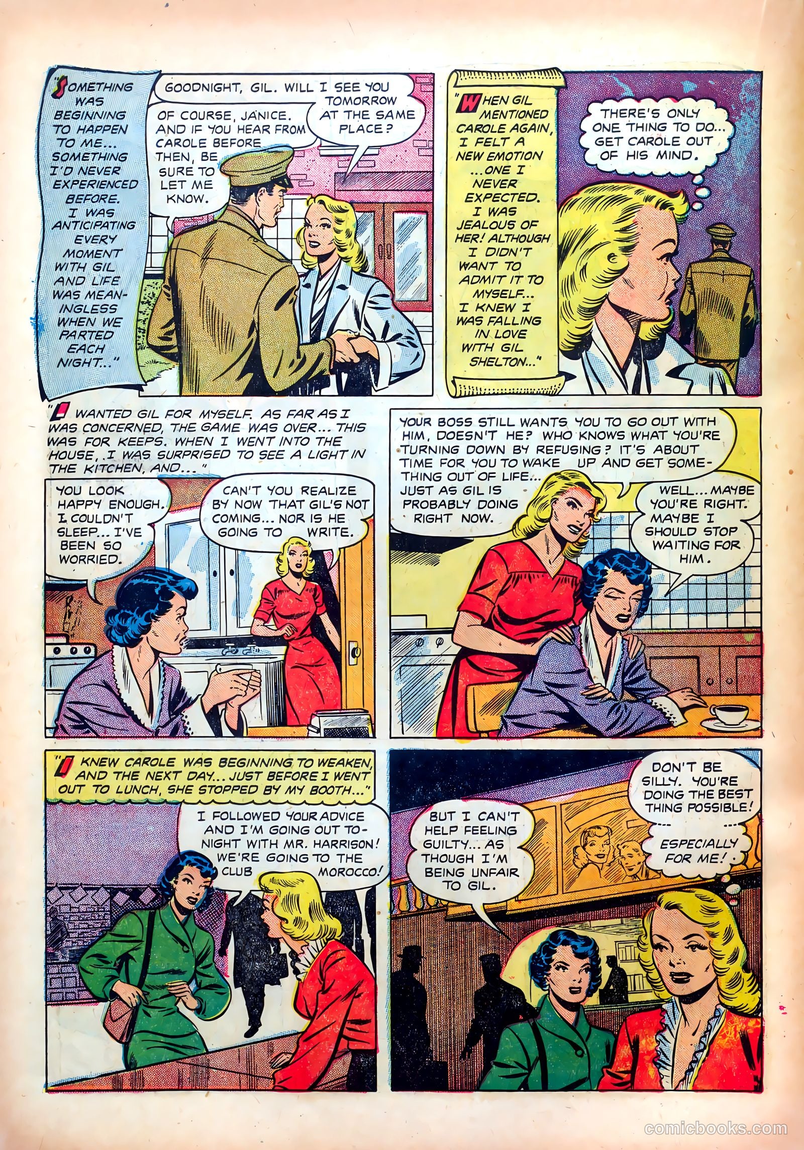 Wartime Romances #8 (1952) — page 22 of 36