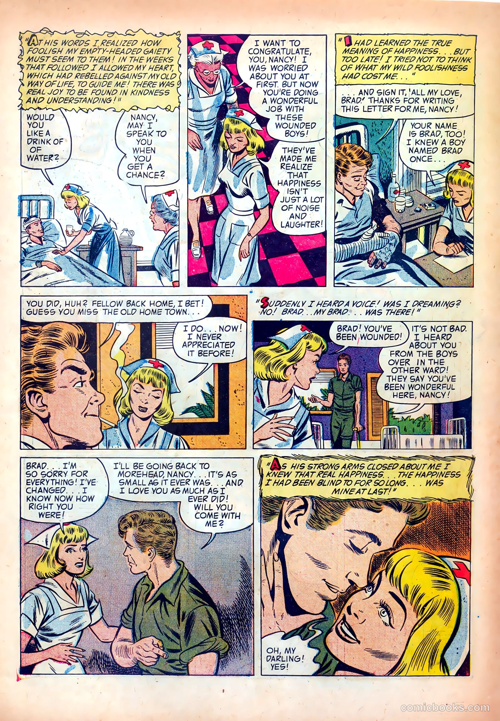 Wartime Romances #8 (1952) — page 34 of 36