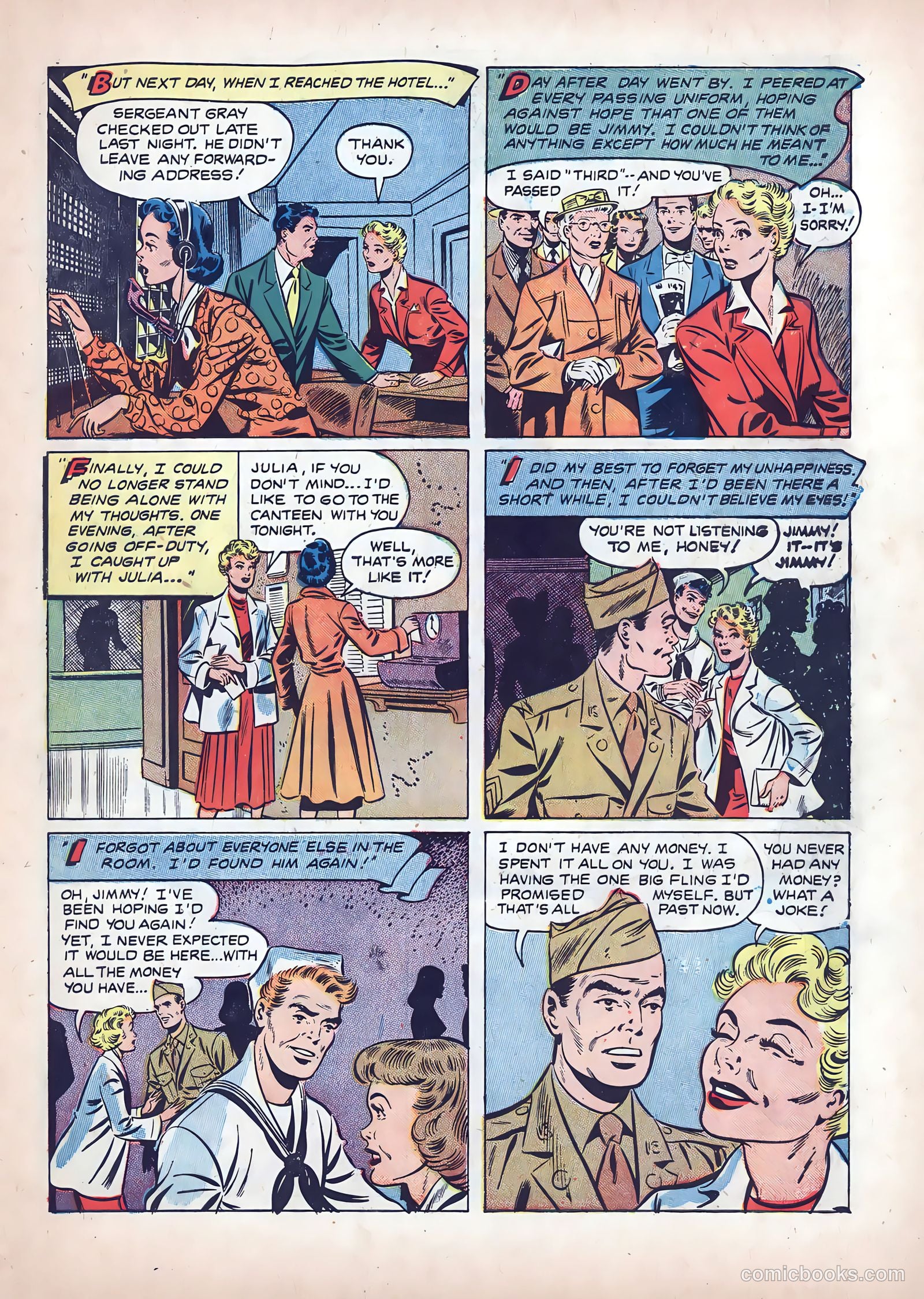 Wartime Romances #9 (1952) — page 7 of 36
