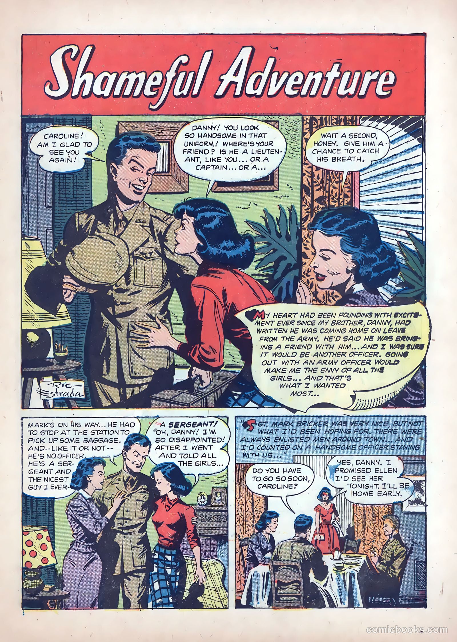 Wartime Romances #9 (1952) — page 17 of 36