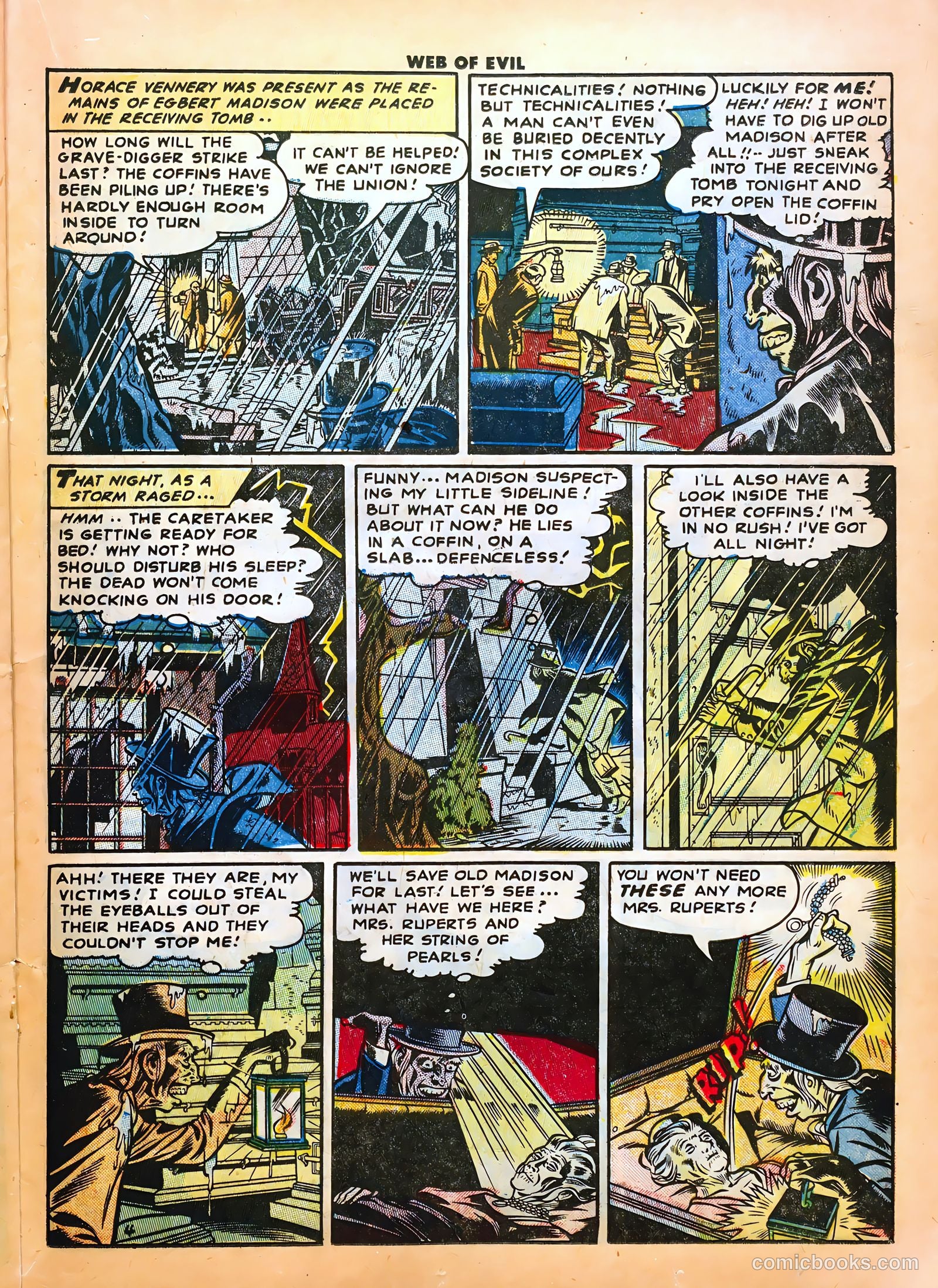 Web of Evil #1 (1952) — page 21 of 36