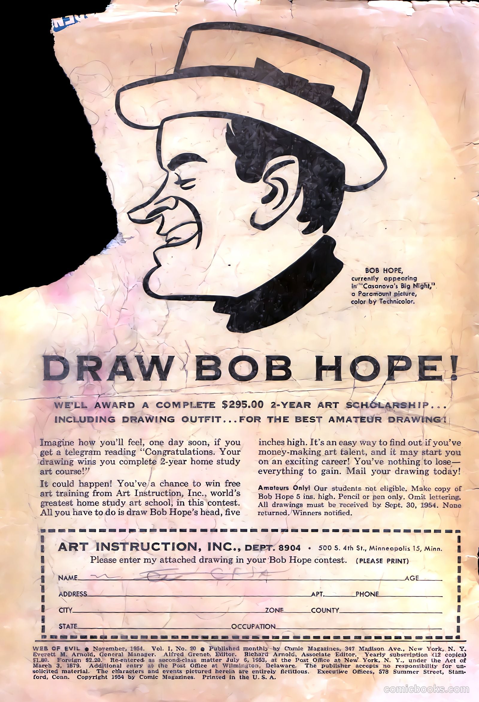 Web of Evil #20 (1954) — page 3 of 37