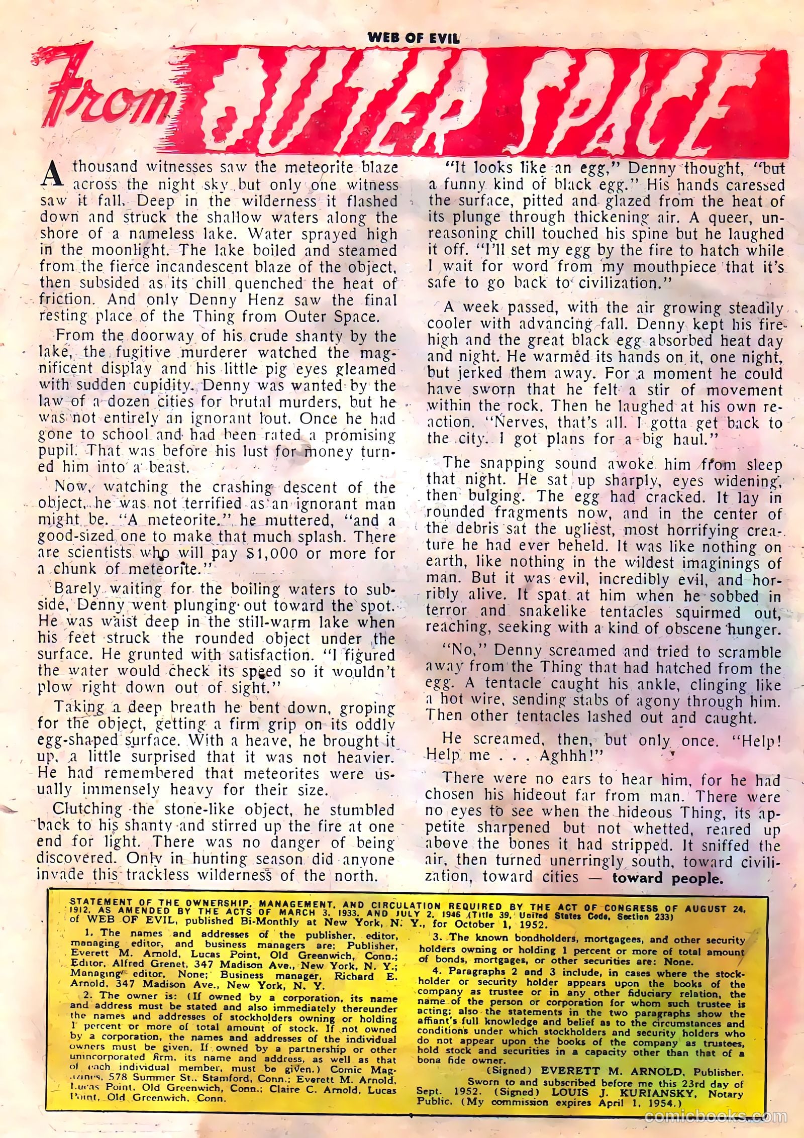 Web of Evil #4 (1953) — page 26 of 36