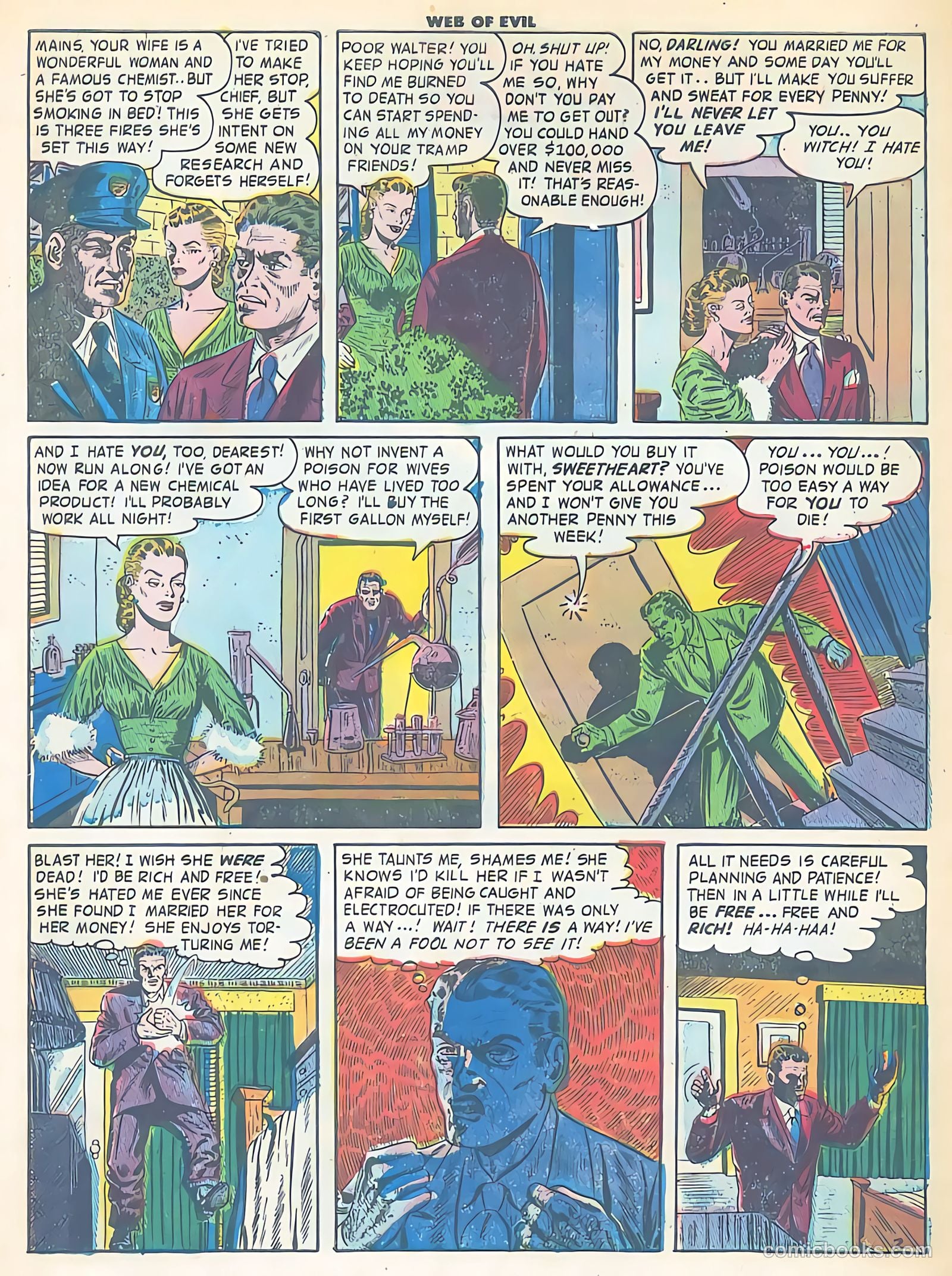 Web of Evil #5 (1953) — page 28 of 36