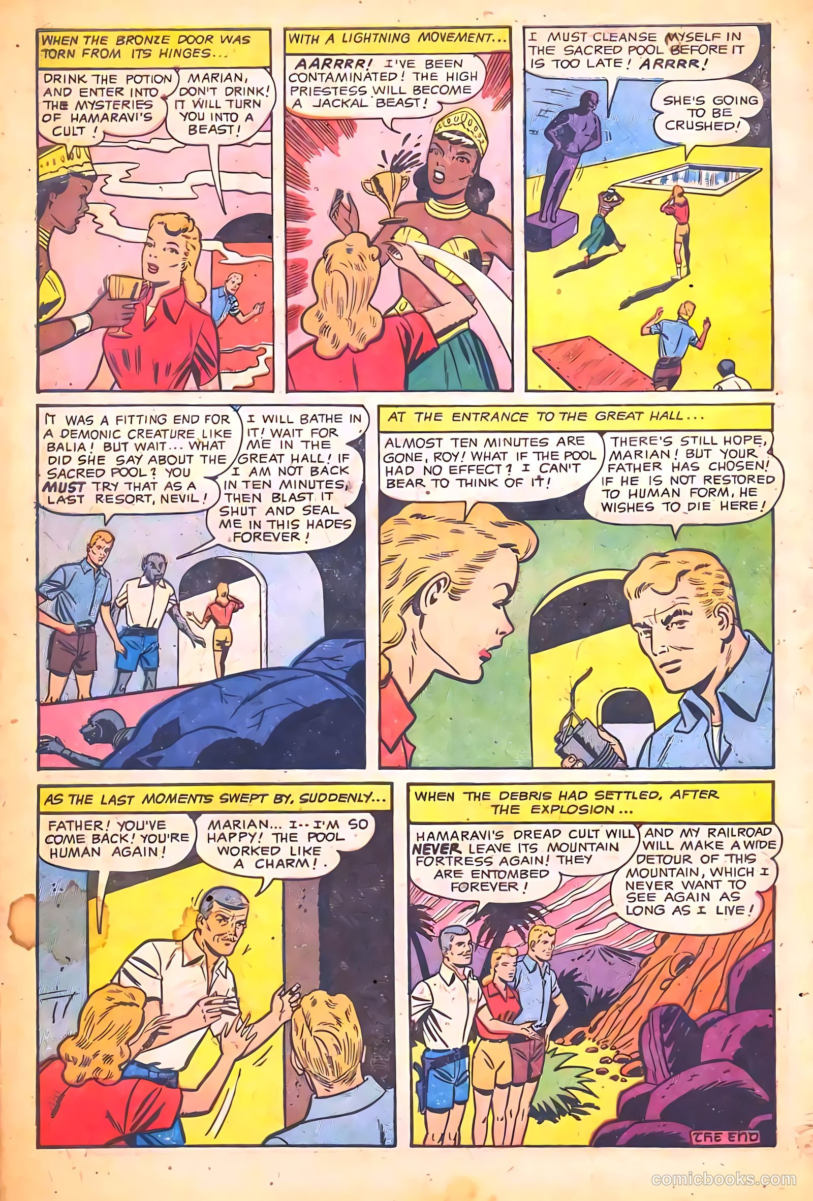Web of Mystery #10 (1952) — page 34 of 36