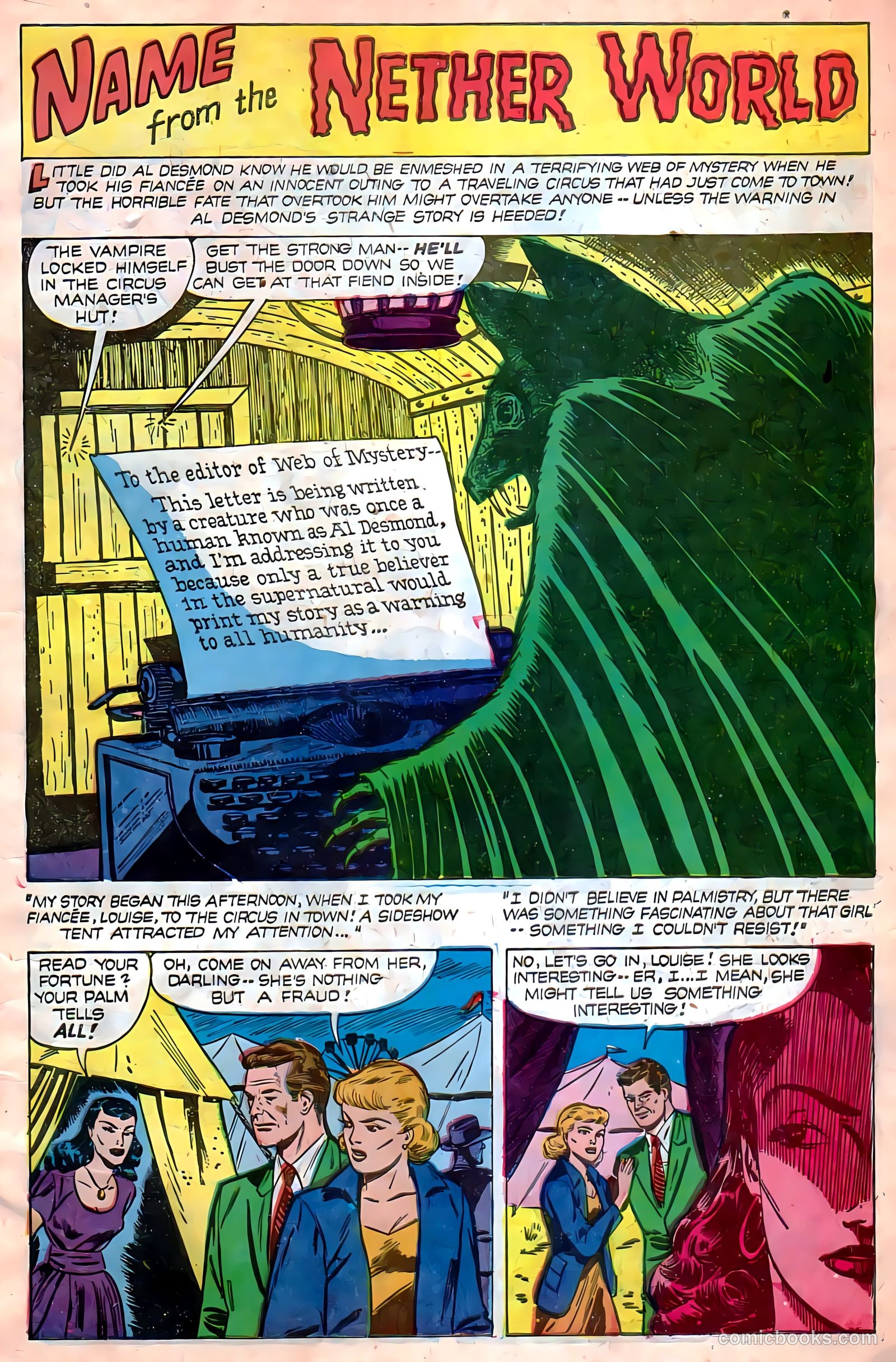 Web of Mystery #17 (1953) — page 3 of 36