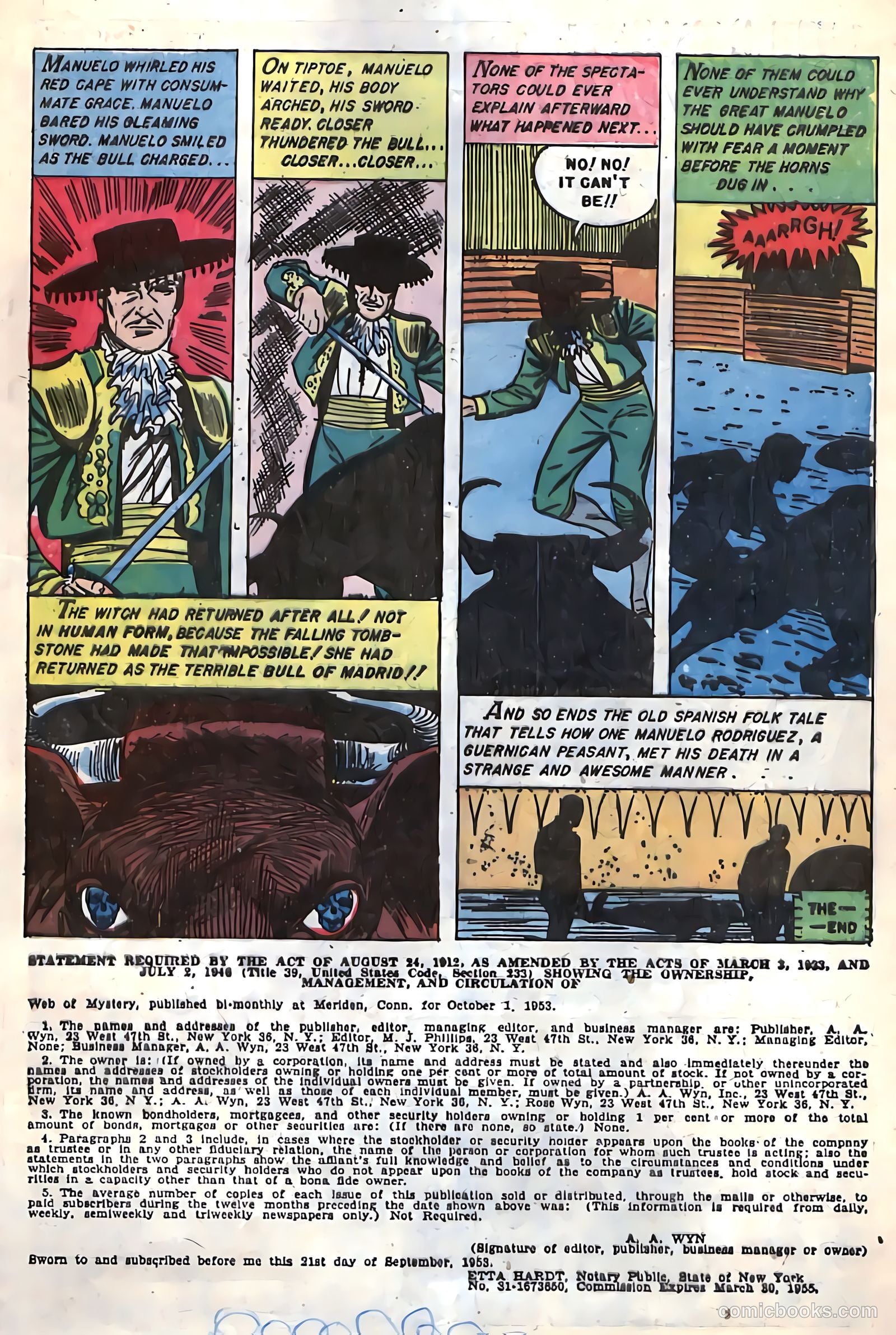 Web of Mystery #23 (1954) — page 9 of 36