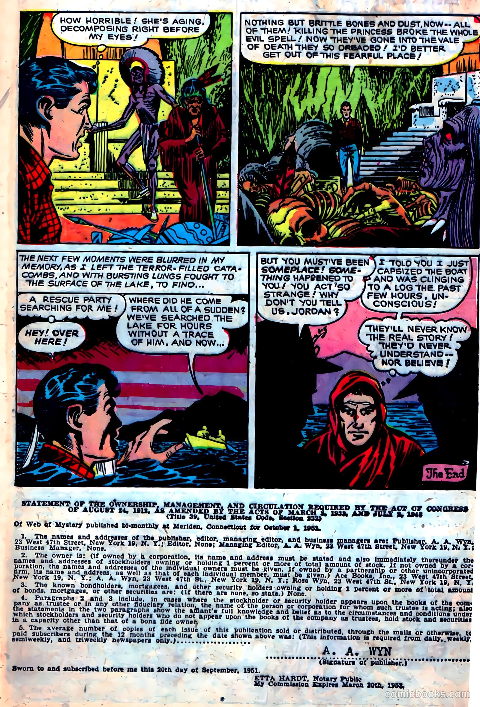 Web of Mystery #8 (1952) — page 9 of 36