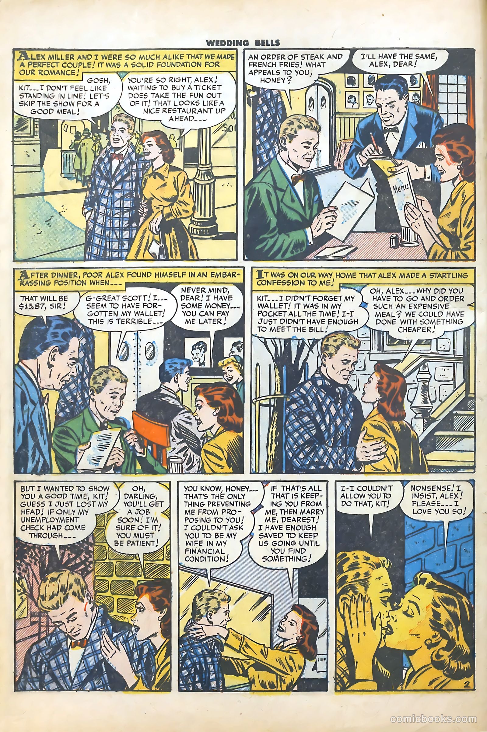 Wedding Bells #1 (1954) — page 4 of 36