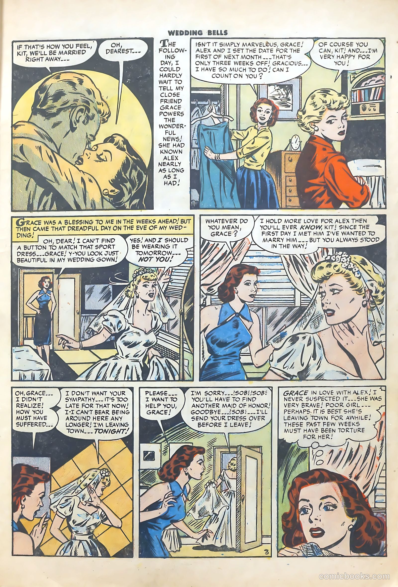 Wedding Bells #1 (1954) — page 5 of 36