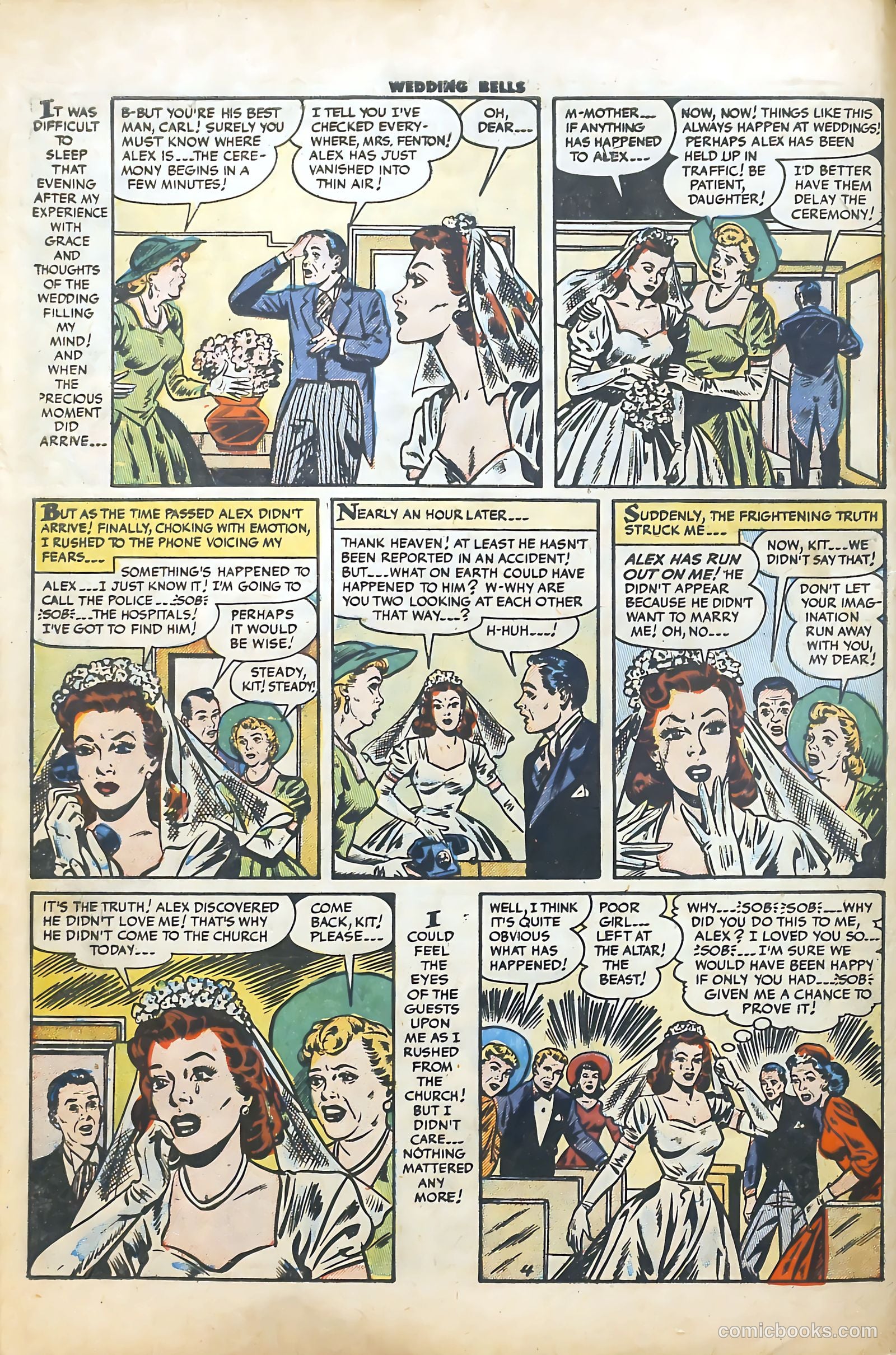 Wedding Bells #1 (1954) — page 6 of 36