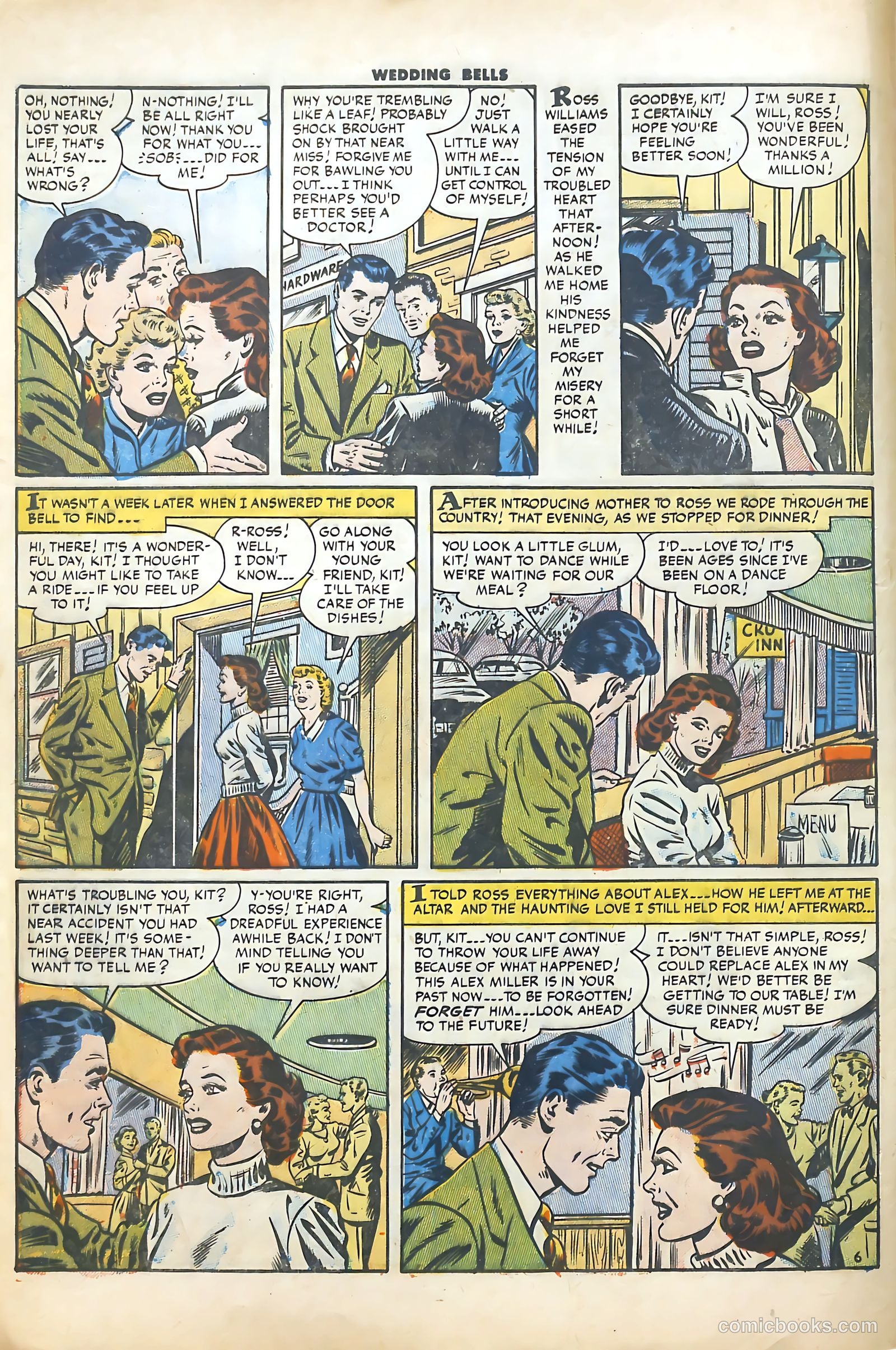 Wedding Bells #1 (1954) — page 8 of 36