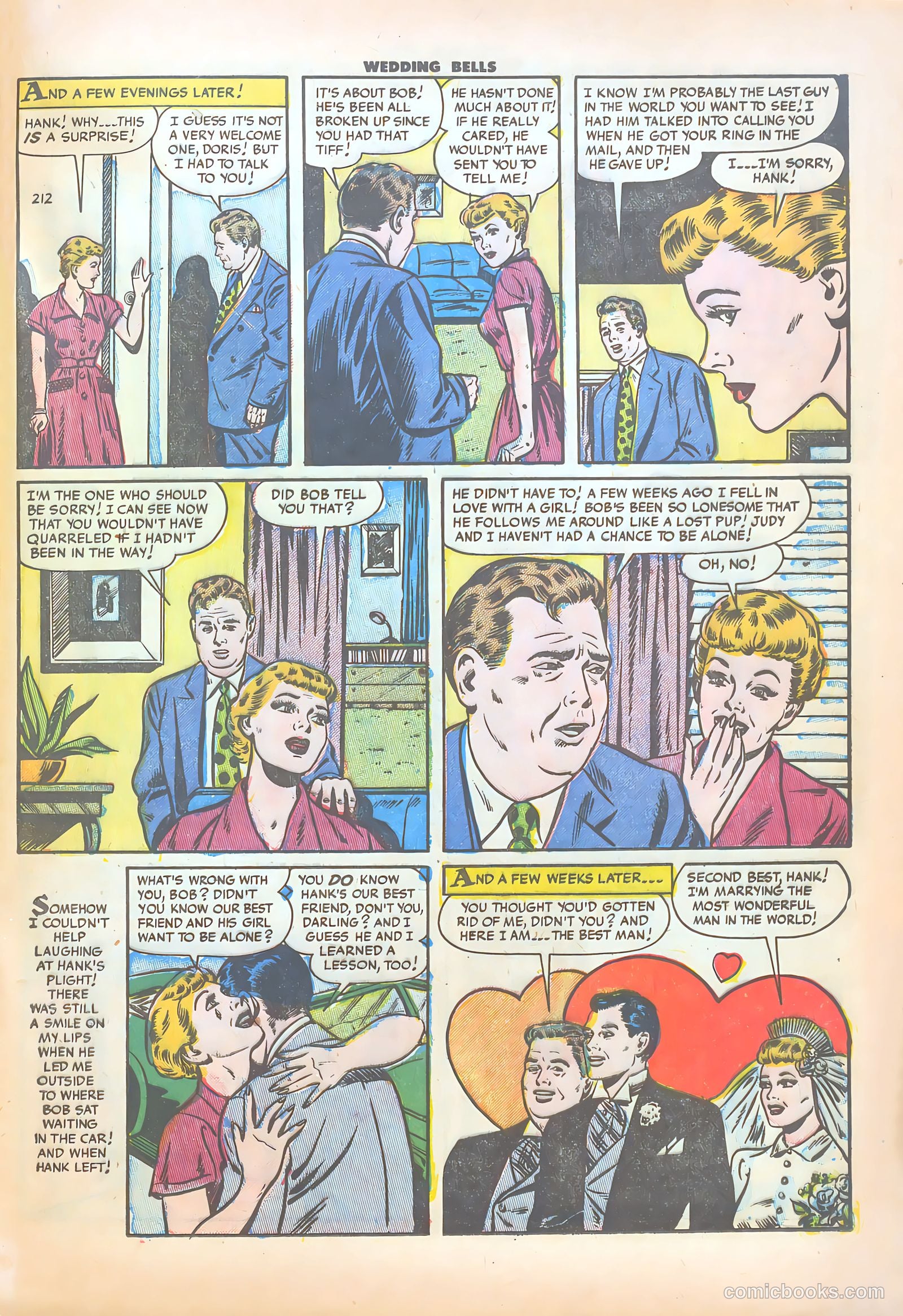 Wedding Bells #1 (1954) — page 17 of 36