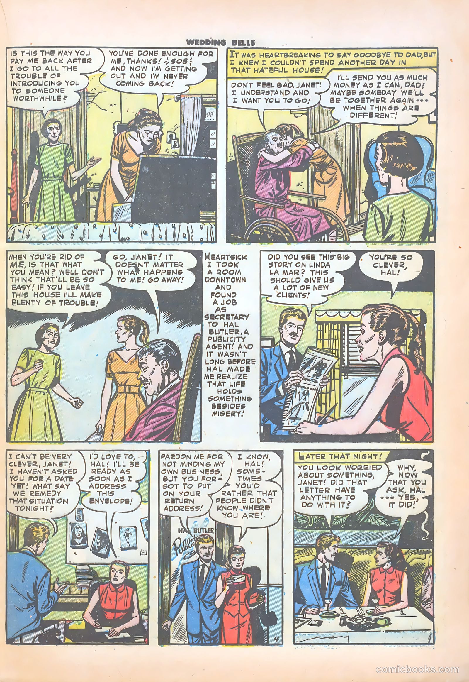 Wedding Bells #1 (1954) — page 21 of 36