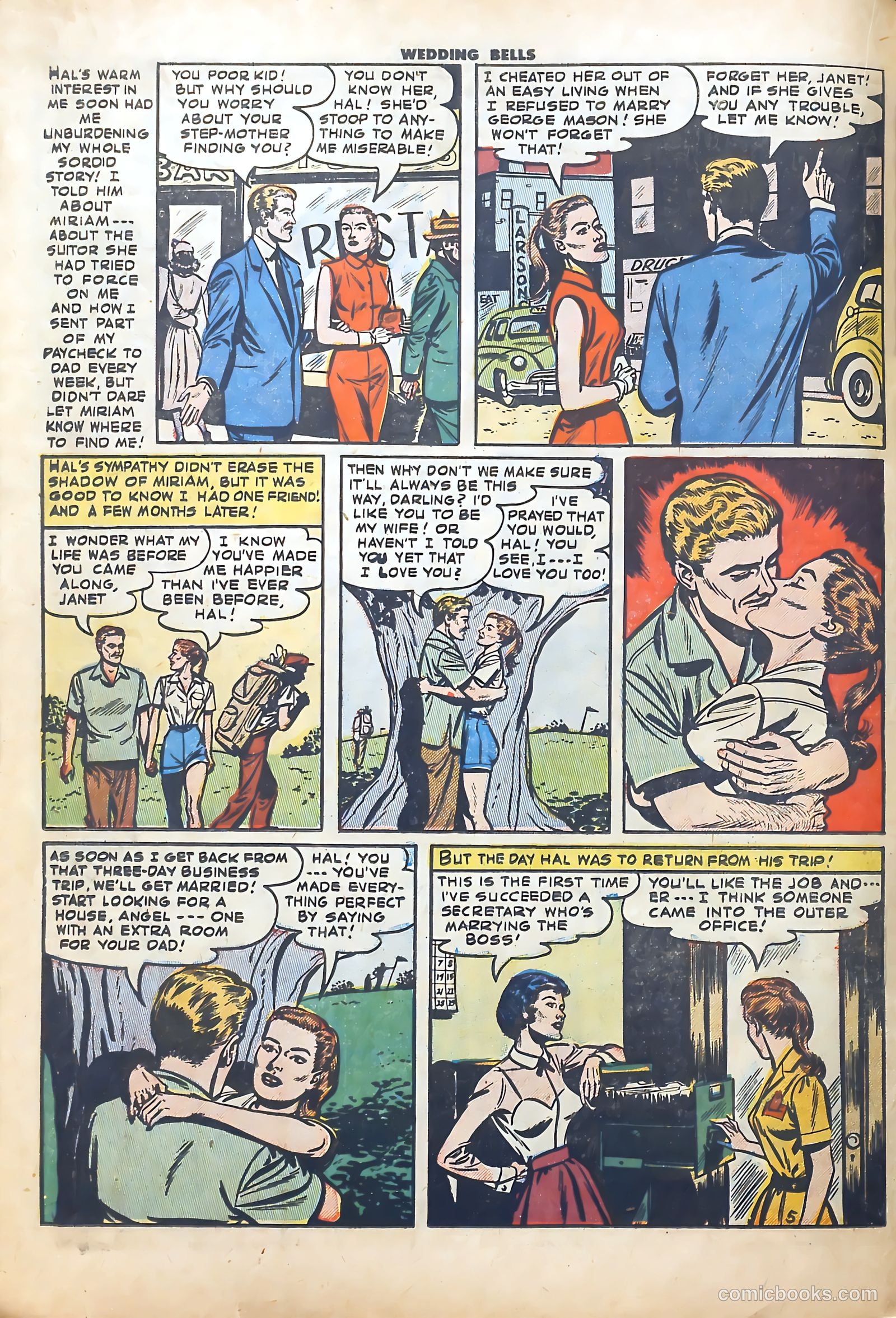 Wedding Bells #1 (1954) — page 22 of 36