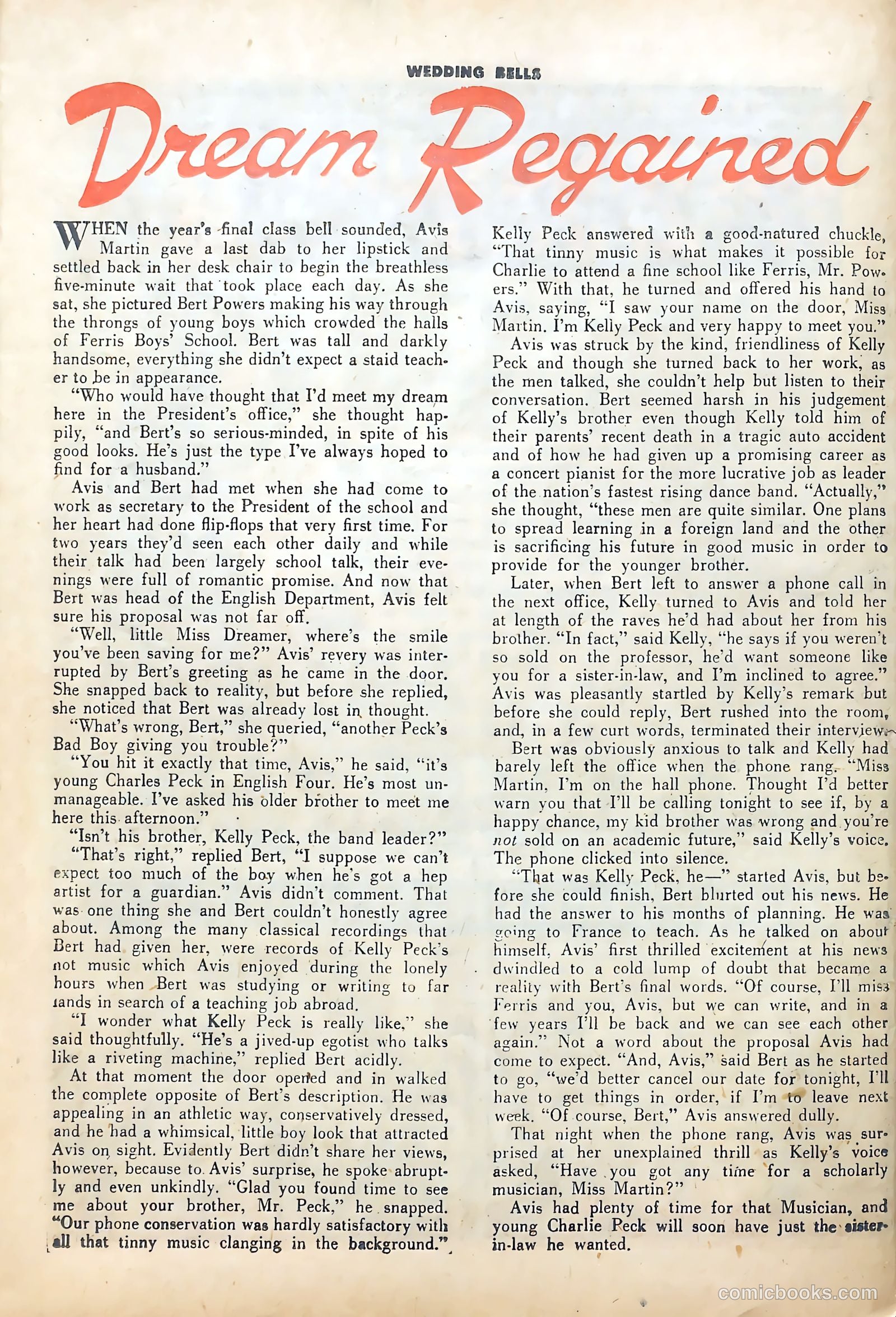 Wedding Bells #1 (1954) — page 26 of 36