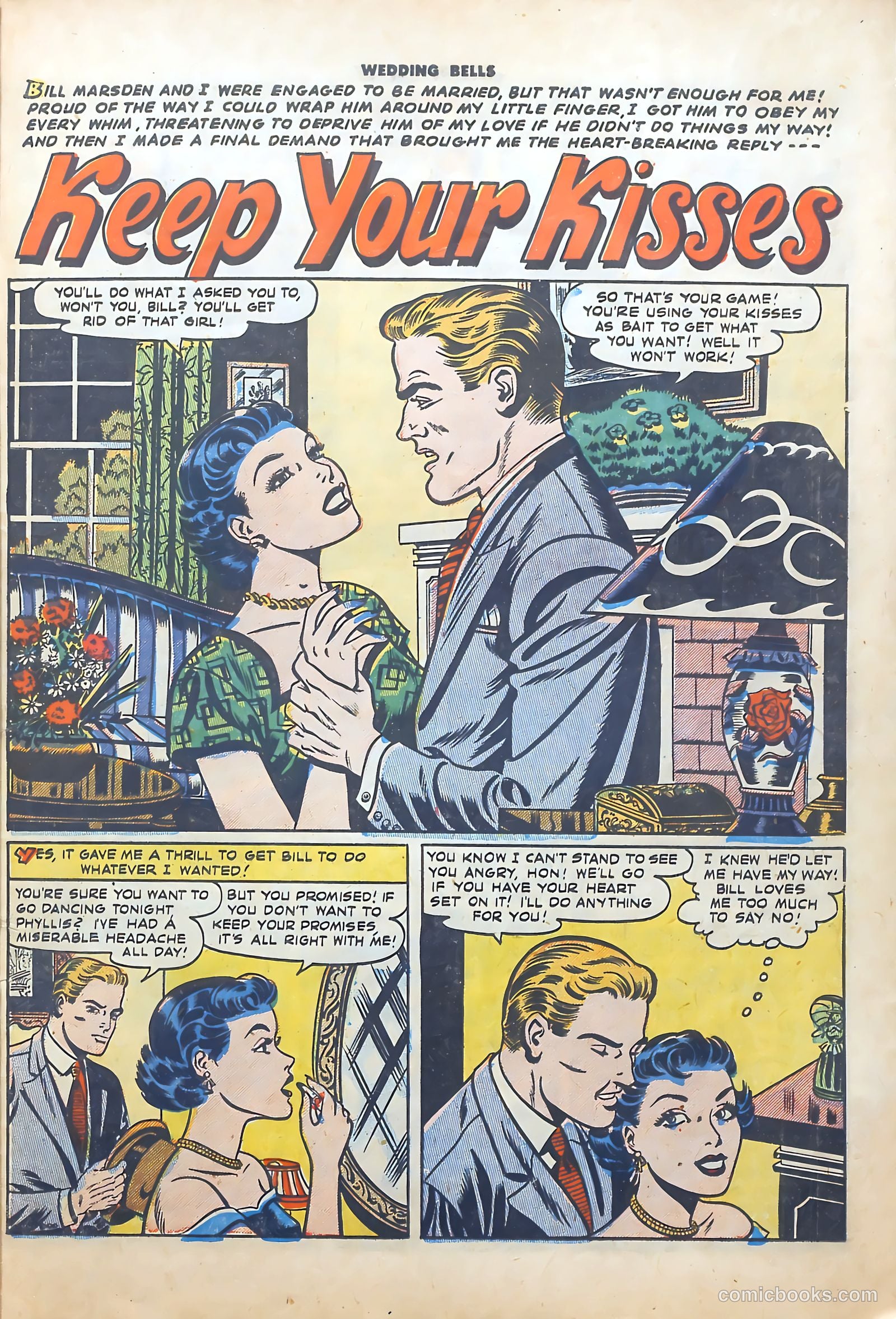 Wedding Bells #1 (1954) — page 27 of 36