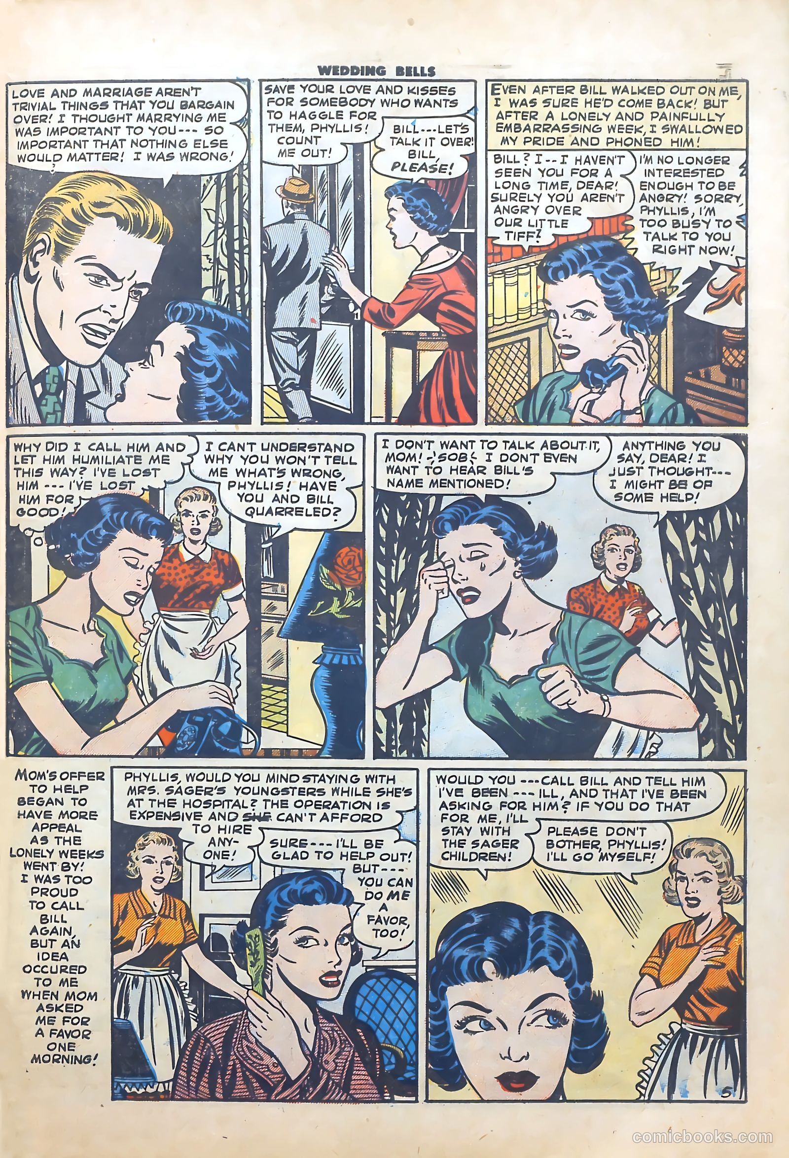 Wedding Bells #1 (1954) — page 31 of 36