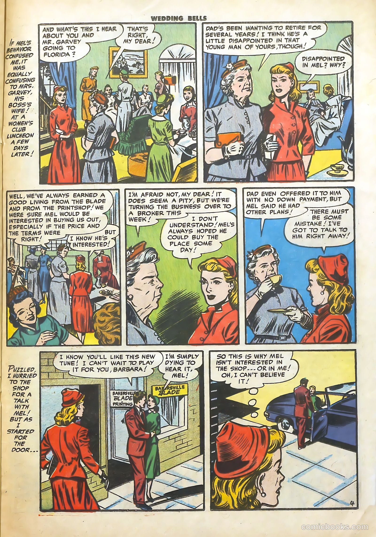 Wedding Bells #10 (1955) — page 21 of 36