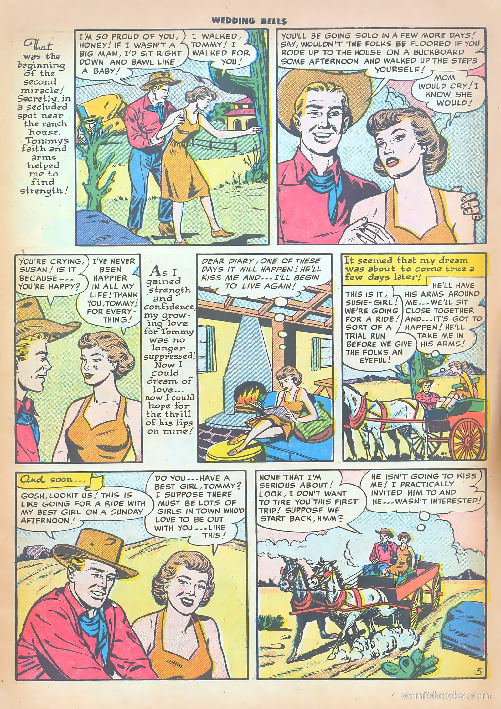 Wedding Bells #11 (1955) — page 7 of 36