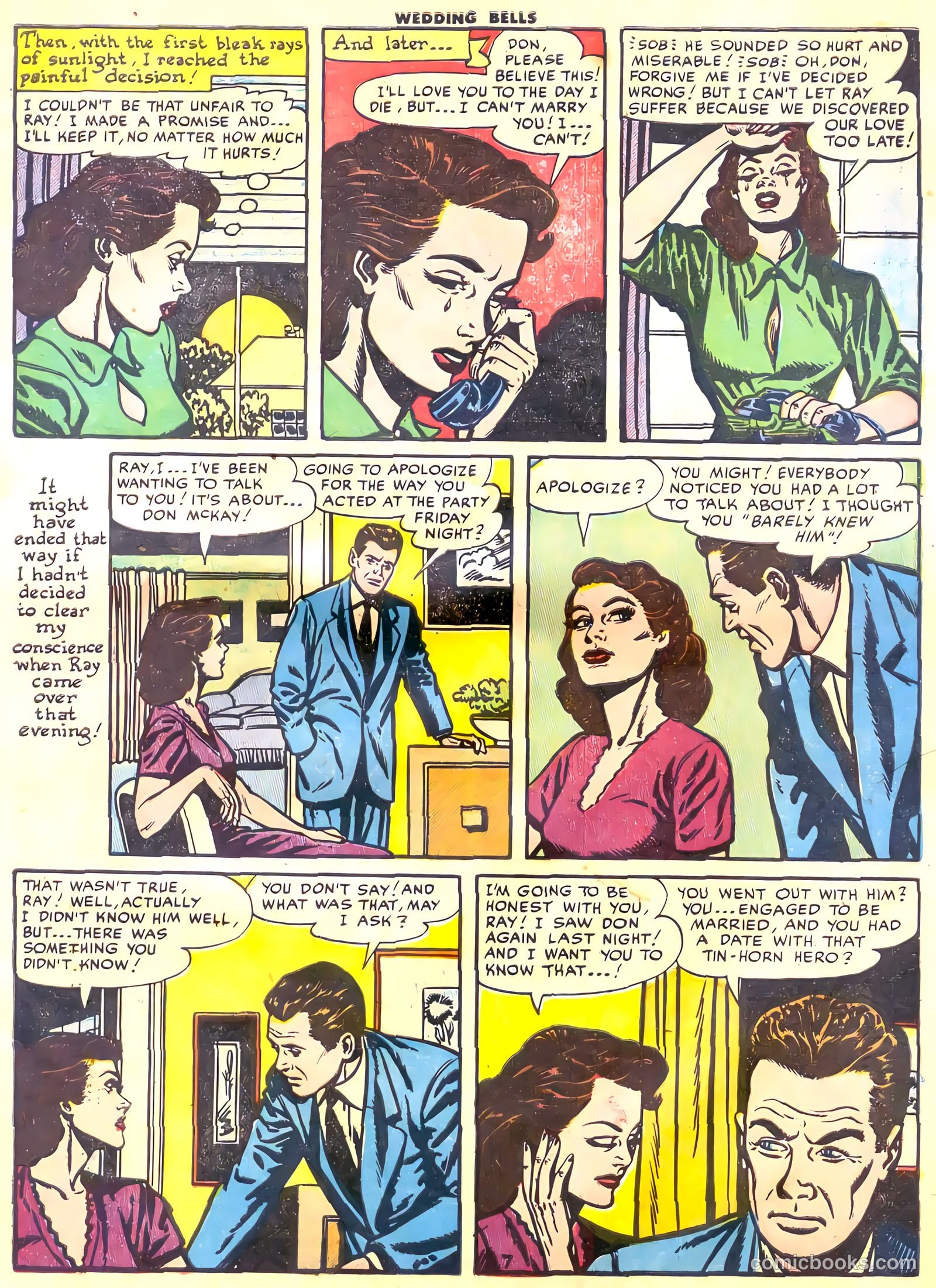 Wedding Bells #12 (1955) — page 9 of 36