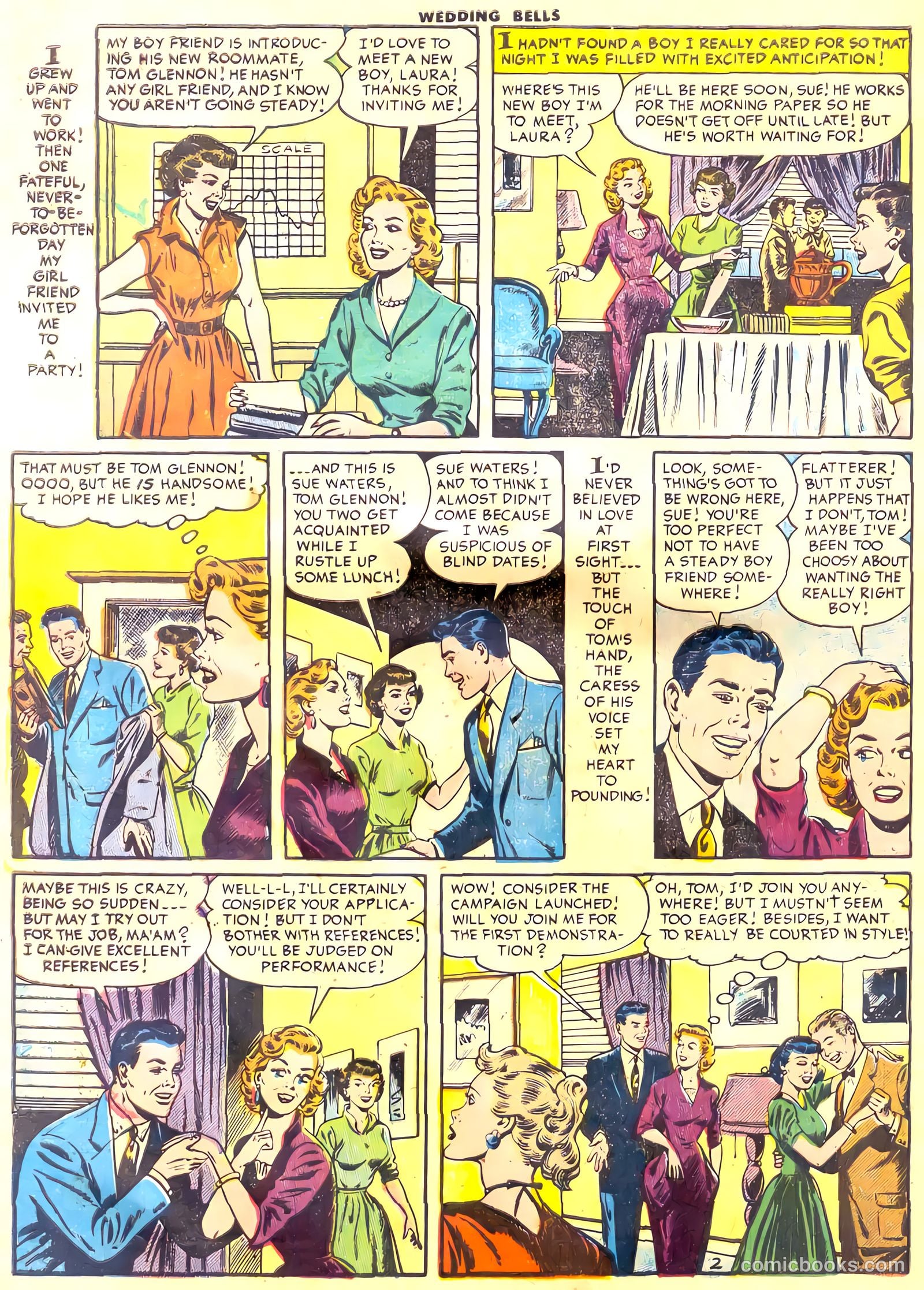 Wedding Bells #12 (1955) — page 28 of 36