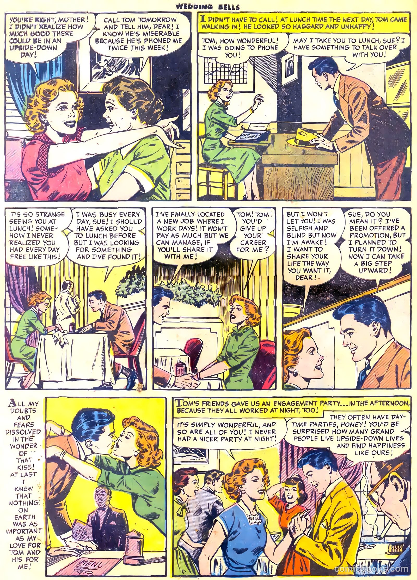 Wedding Bells #12 (1955) — page 32 of 36