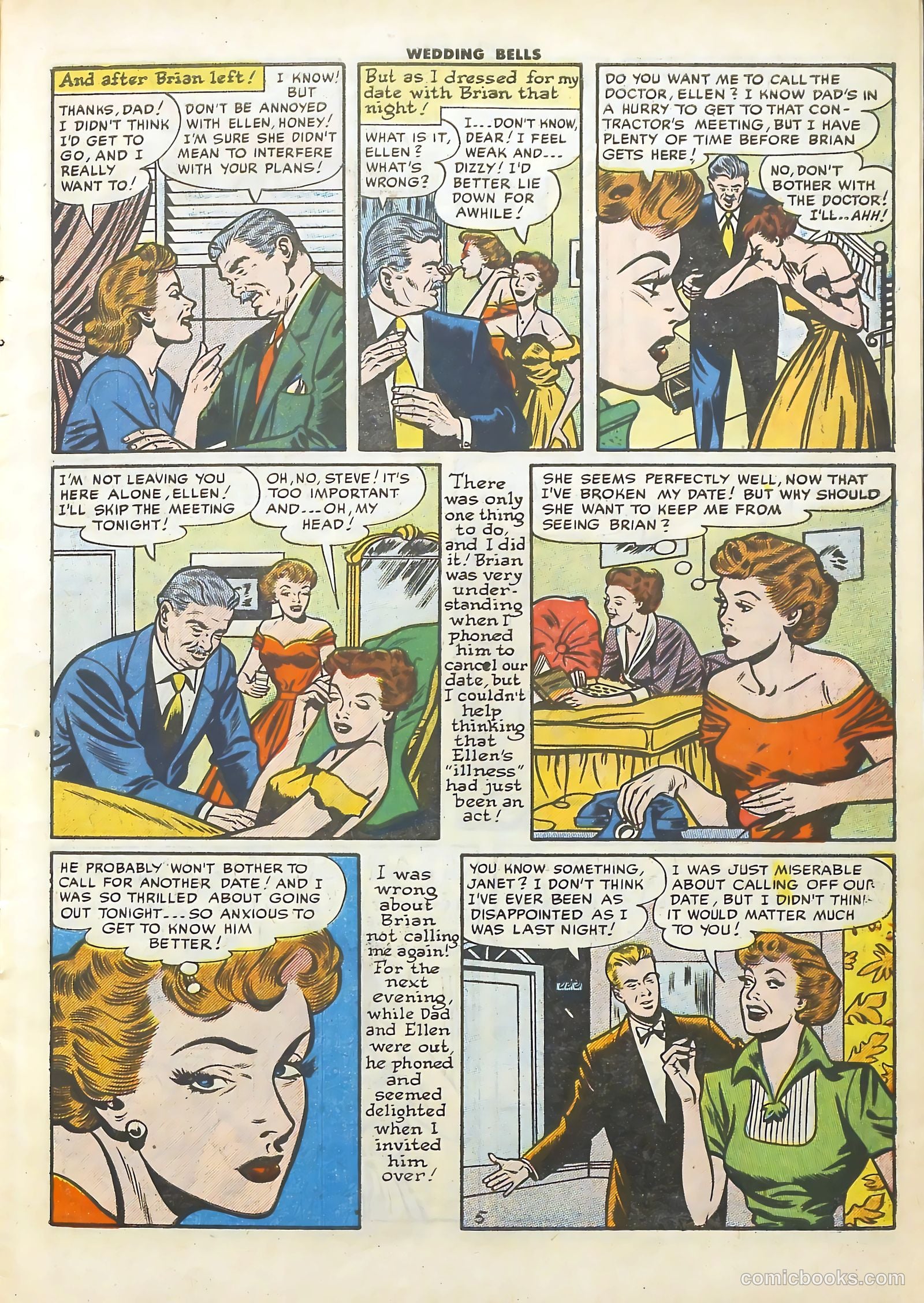 Wedding Bells #13 (1956) — page 7 of 36