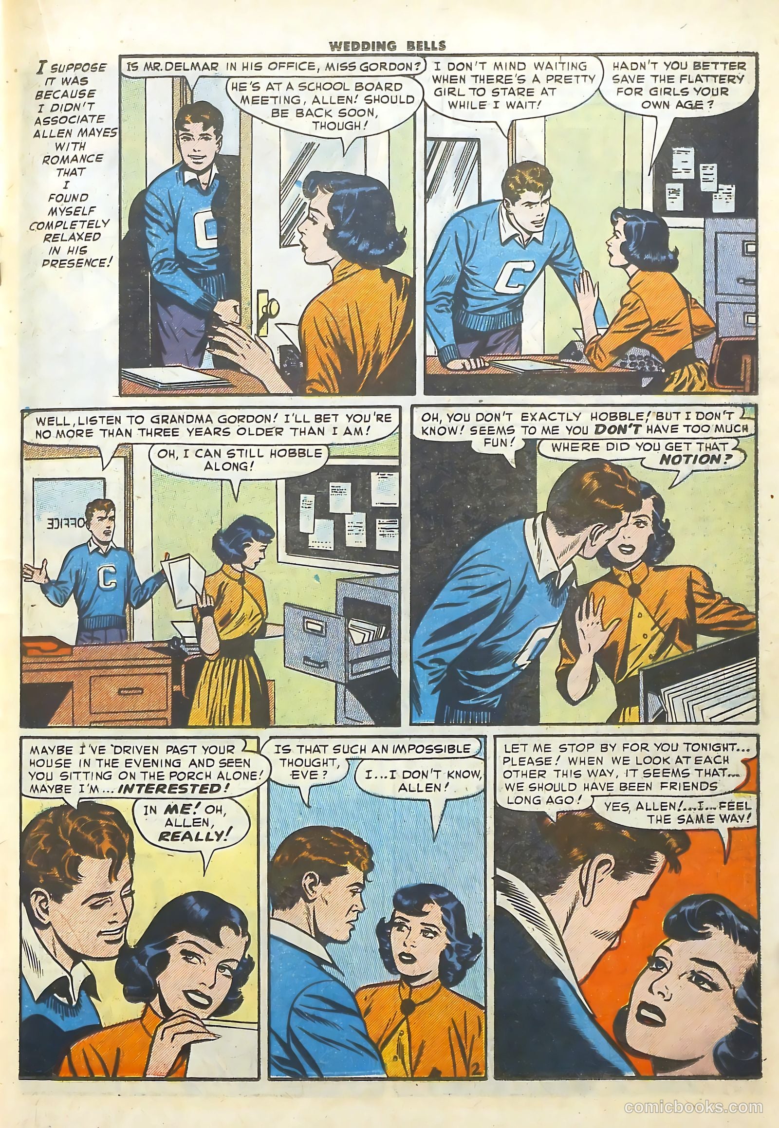 Wedding Bells #13 (1956) — page 19 of 36
