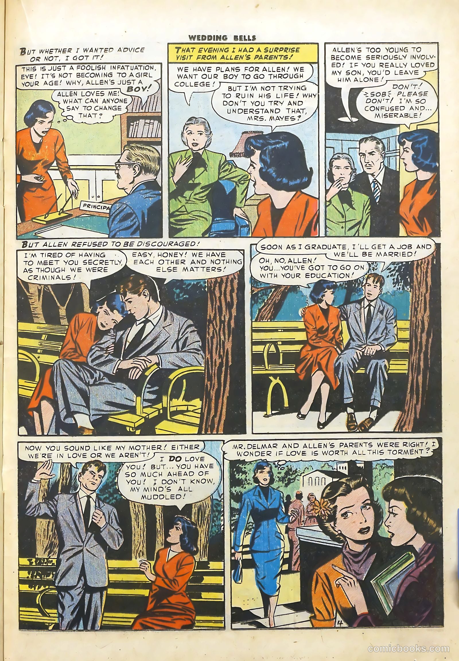 Wedding Bells #13 (1956) — page 21 of 36
