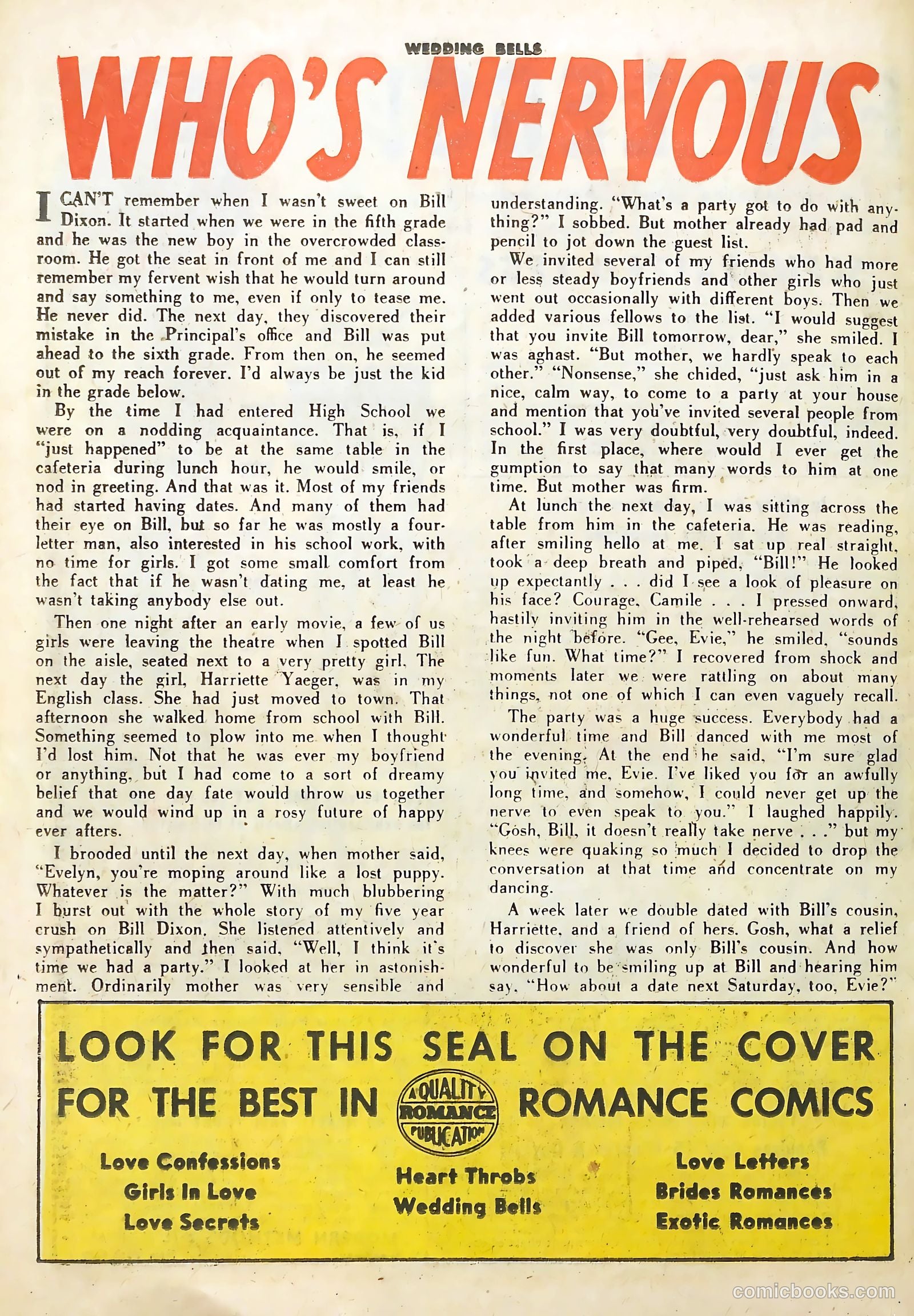 Wedding Bells #13 (1956) — page 26 of 36