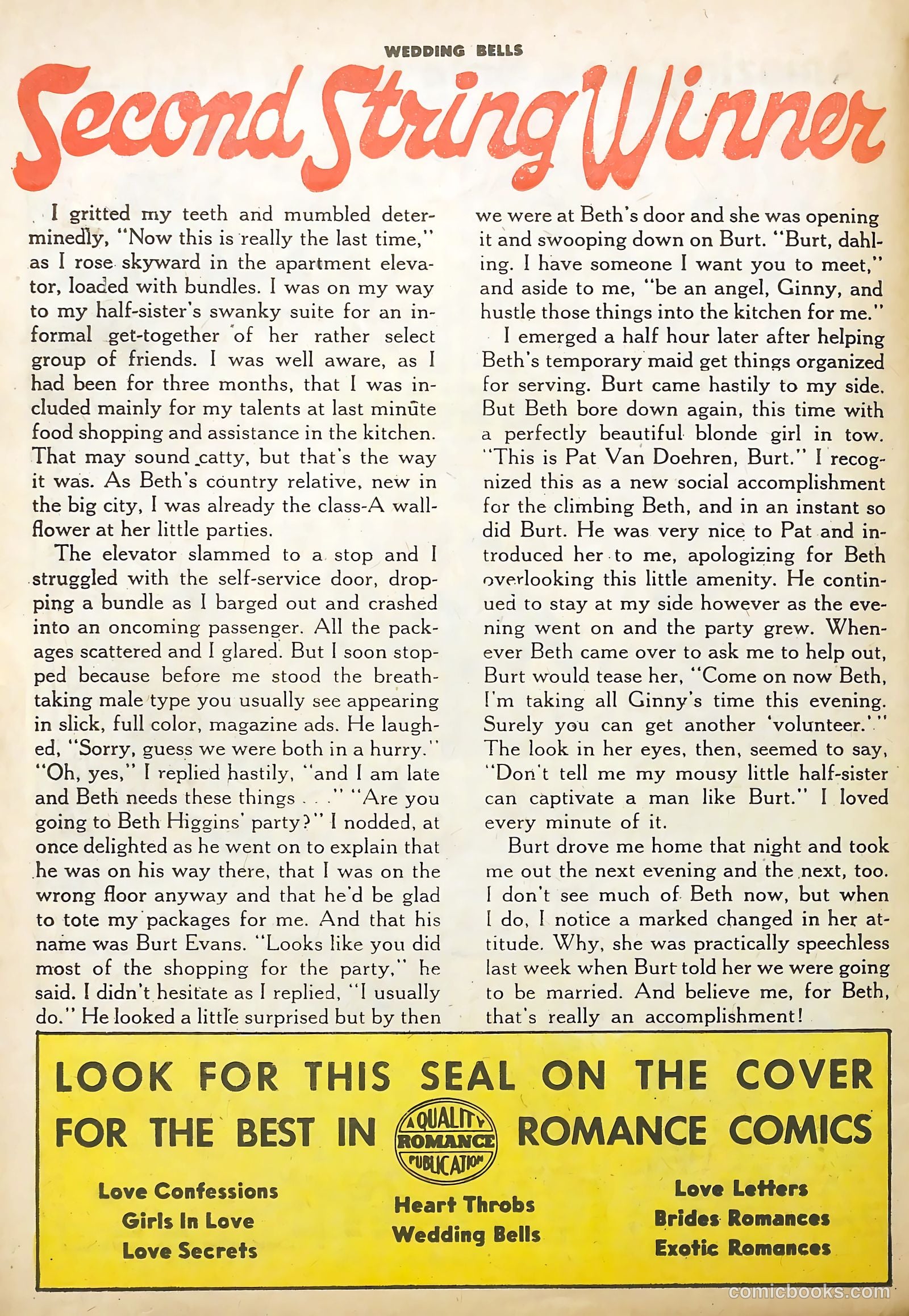Wedding Bells #14 (1956) — page 26 of 36