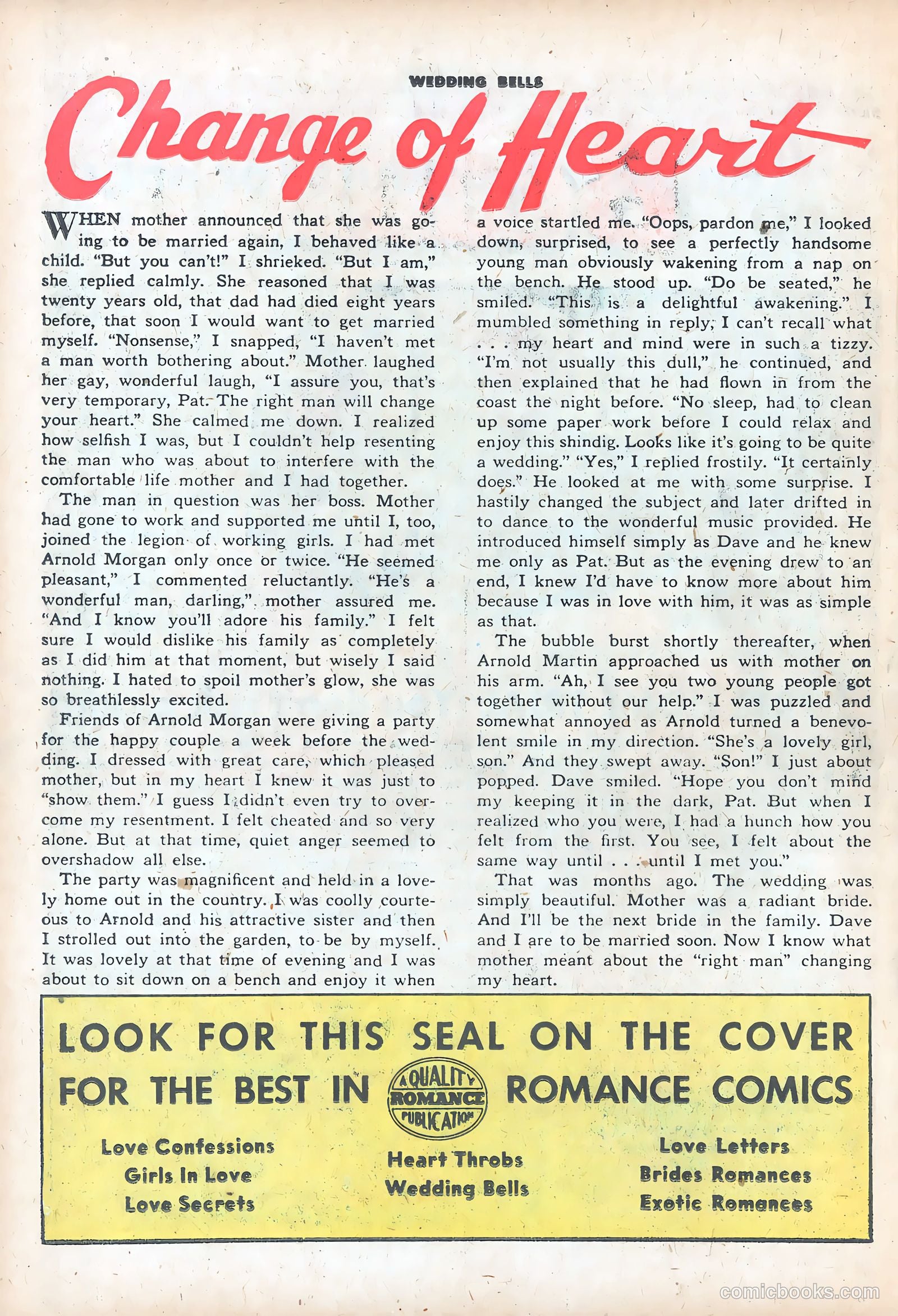 Wedding Bells #15 (1956) — page 26 of 36