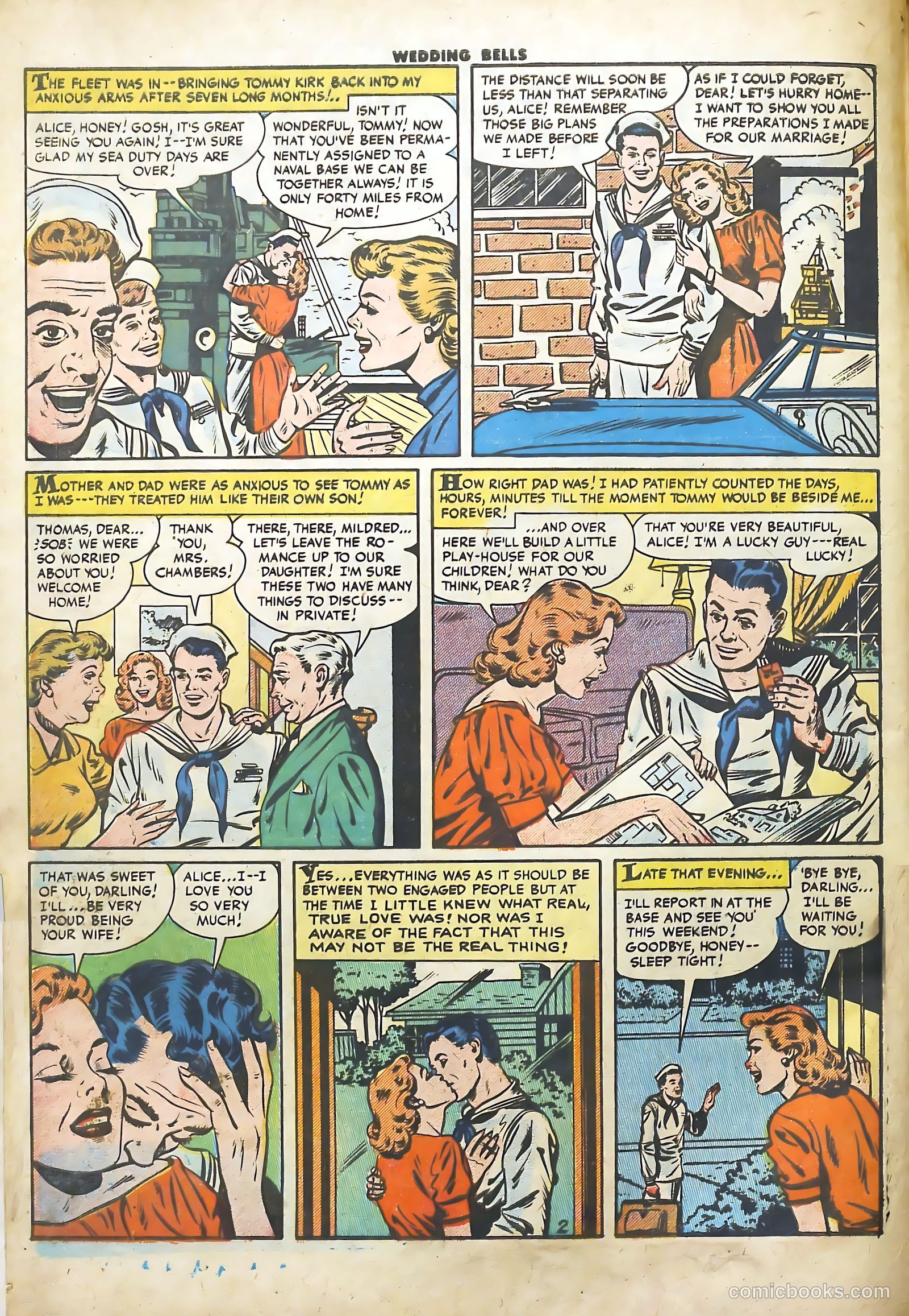 Wedding Bells #17 (1956) — page 4 of 36