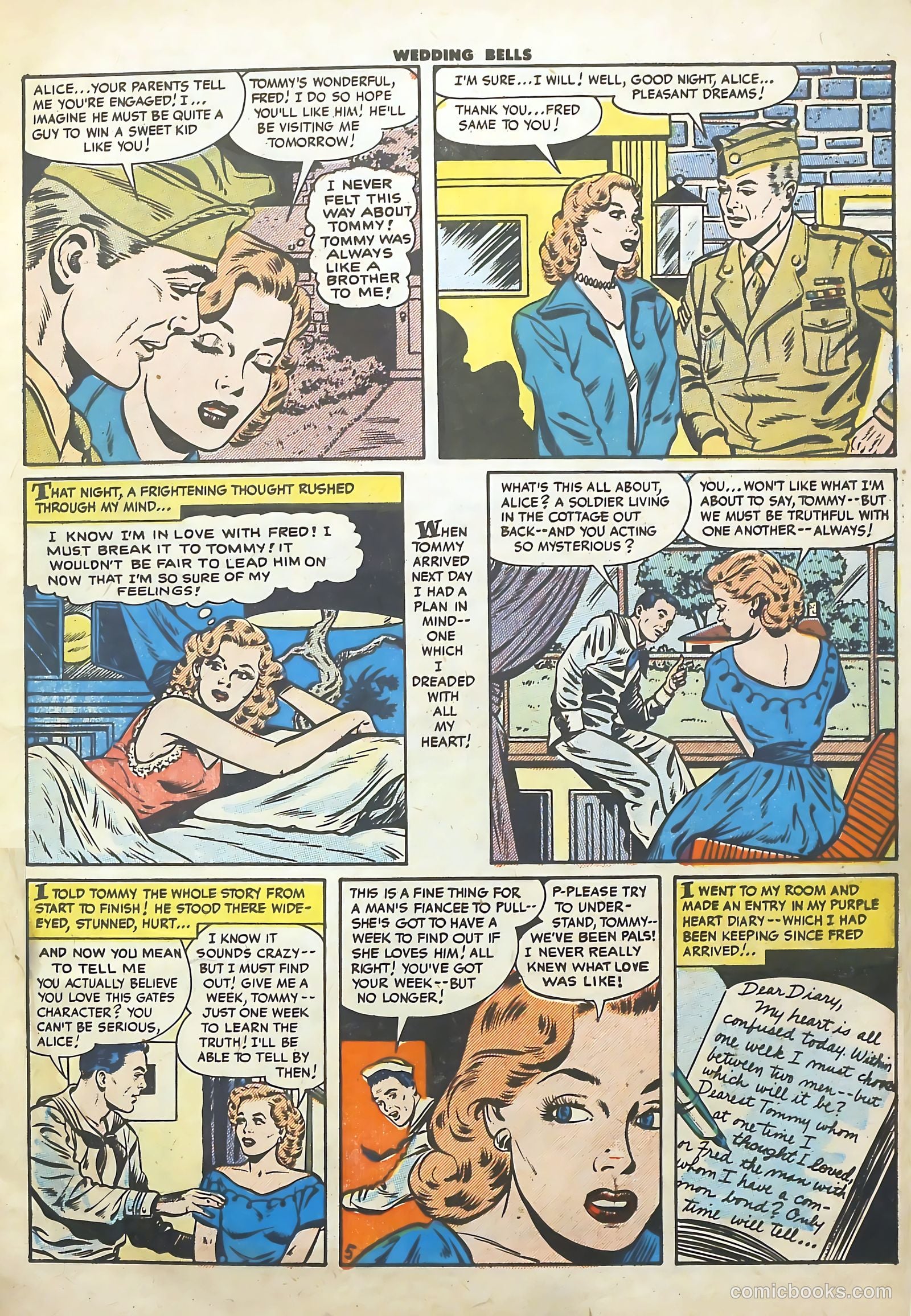Wedding Bells #17 (1956) — page 7 of 36