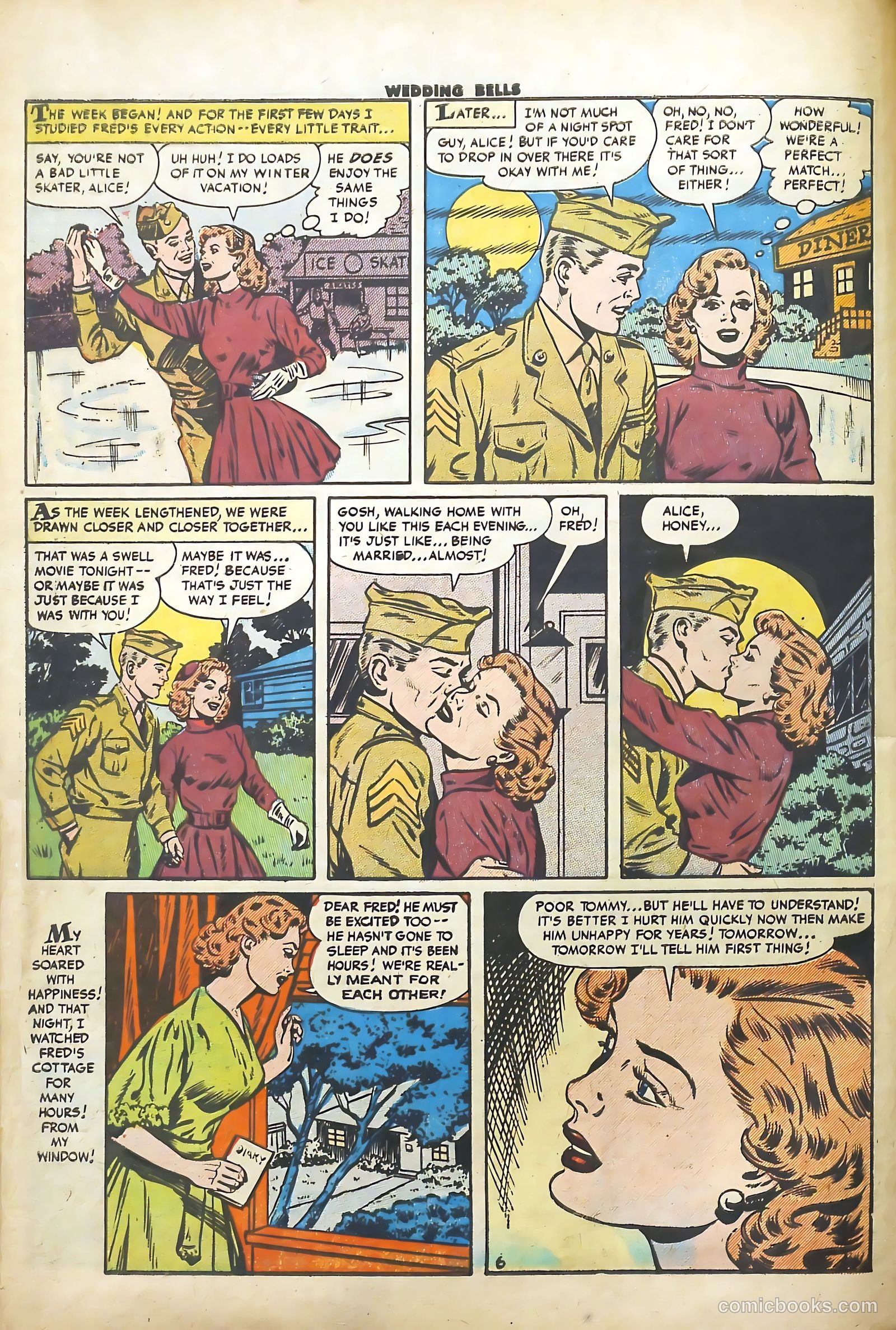 Wedding Bells #17 (1956) — page 8 of 36