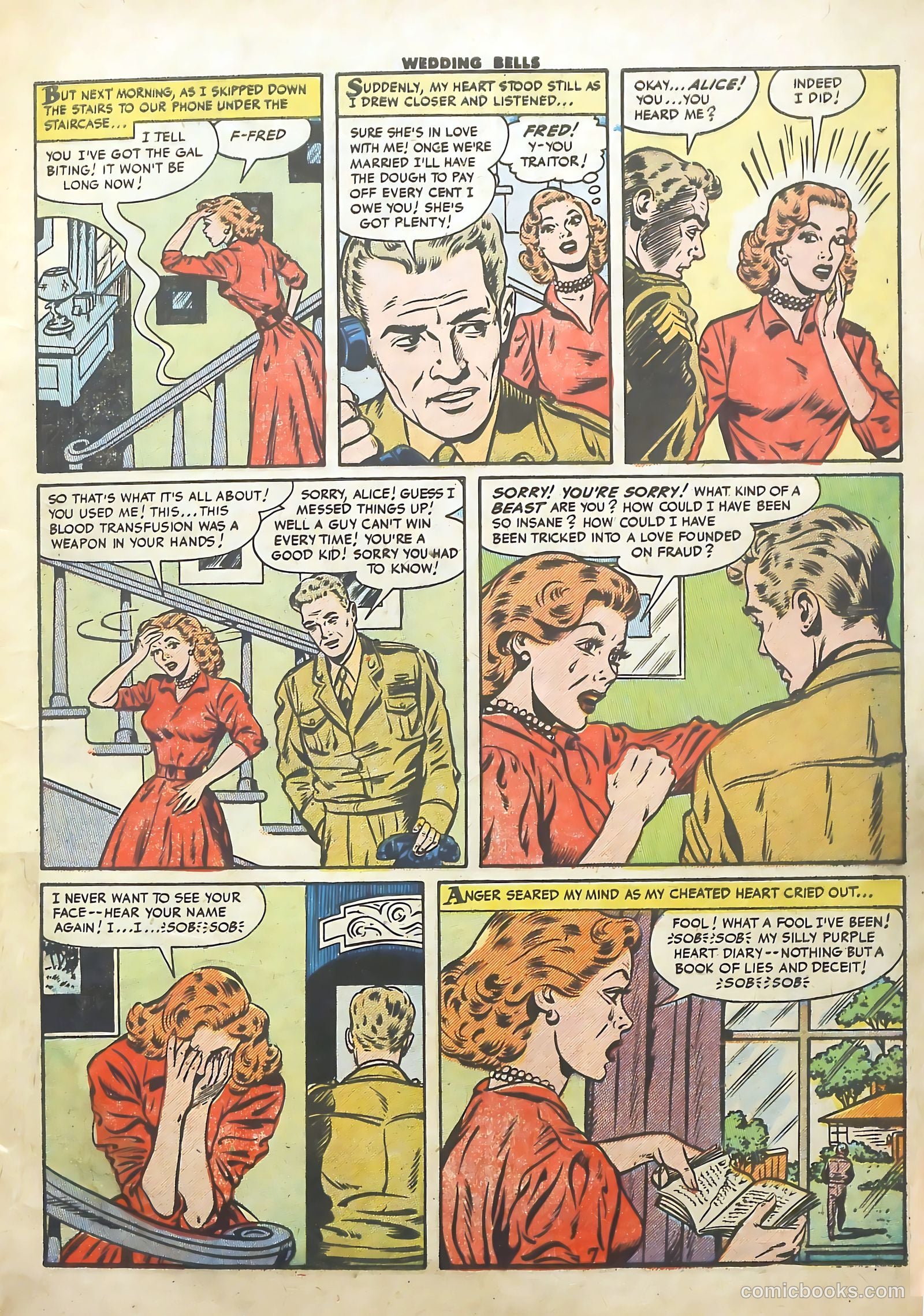 Wedding Bells #17 (1956) — page 9 of 36