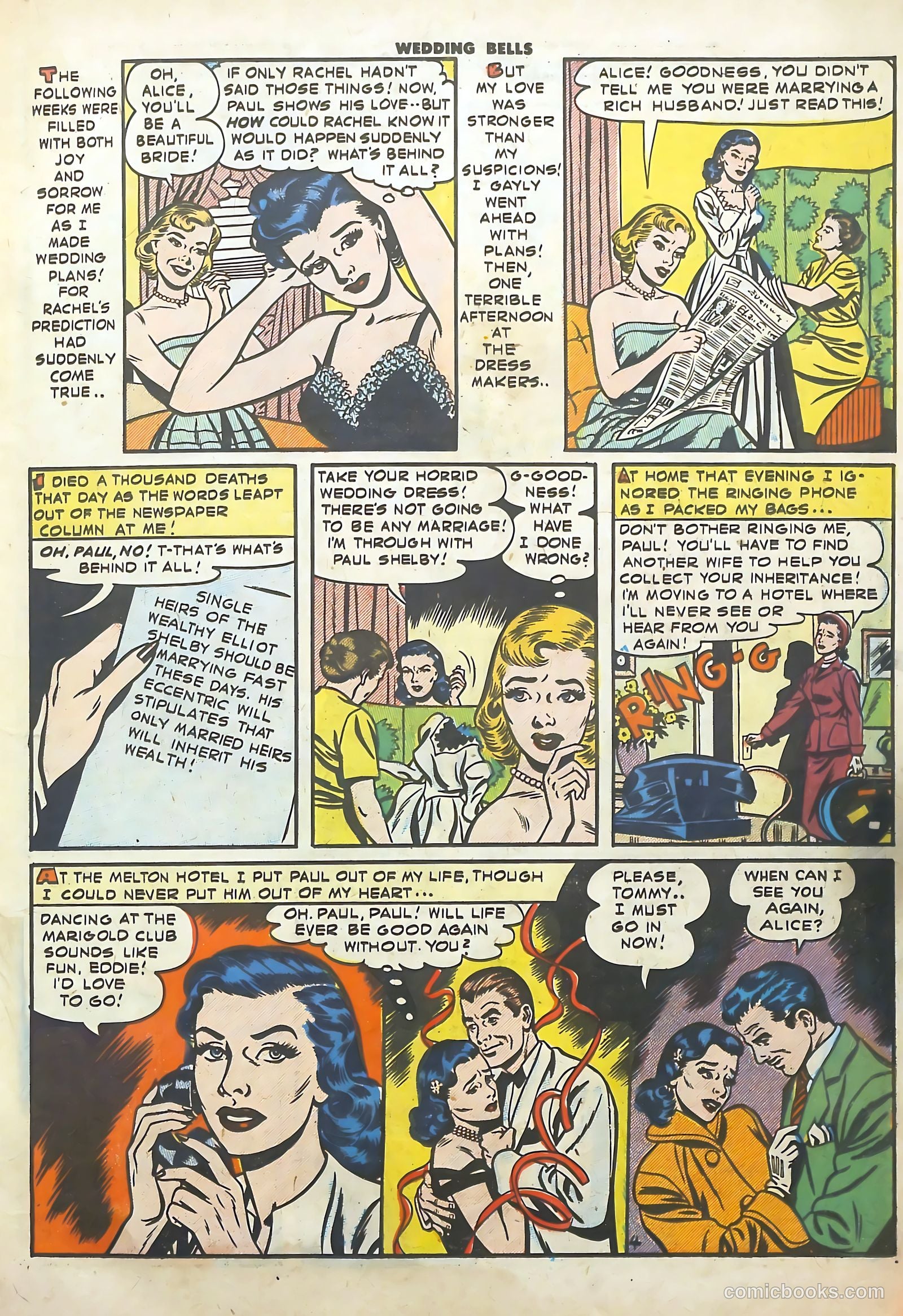 Wedding Bells #17 (1956) — page 15 of 36