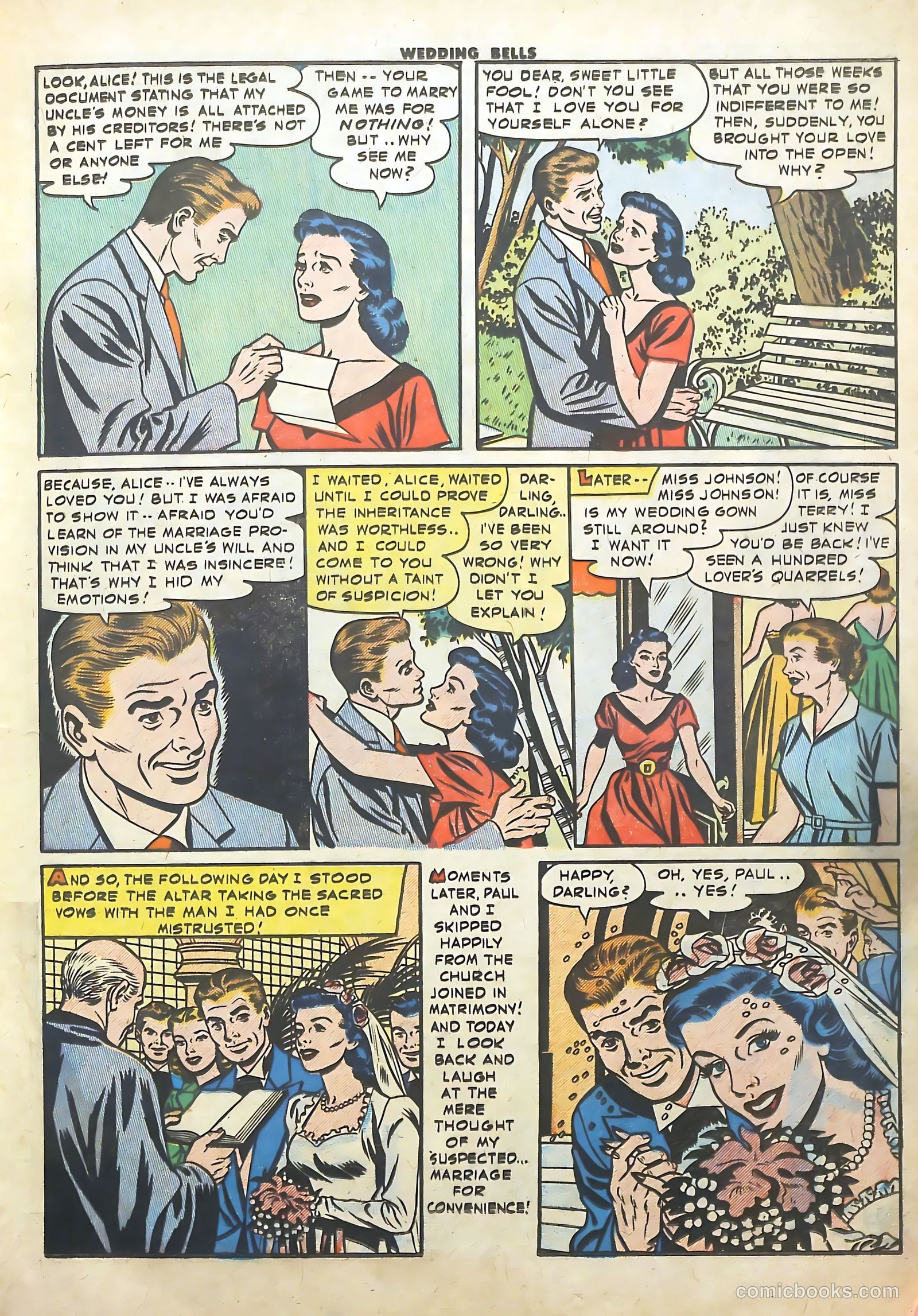 Wedding Bells #17 (1956) — page 17 of 36