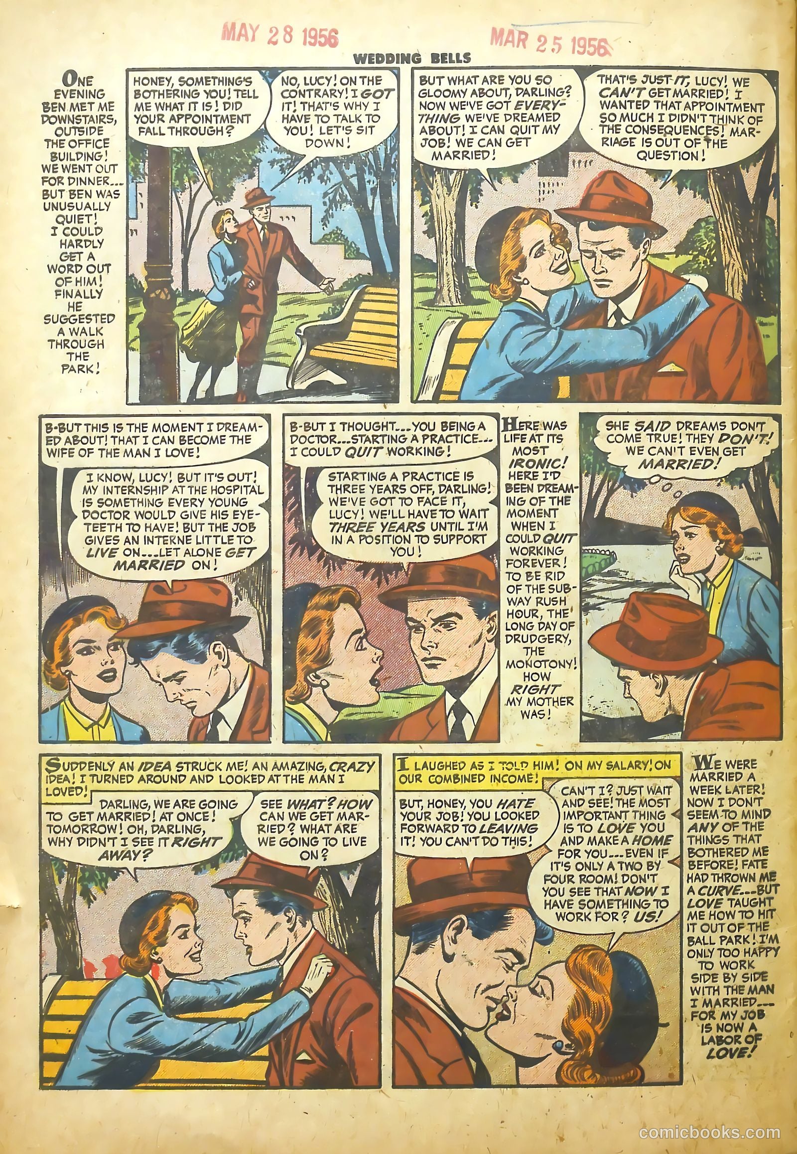 Wedding Bells #18 (1956) — page 32 of 36