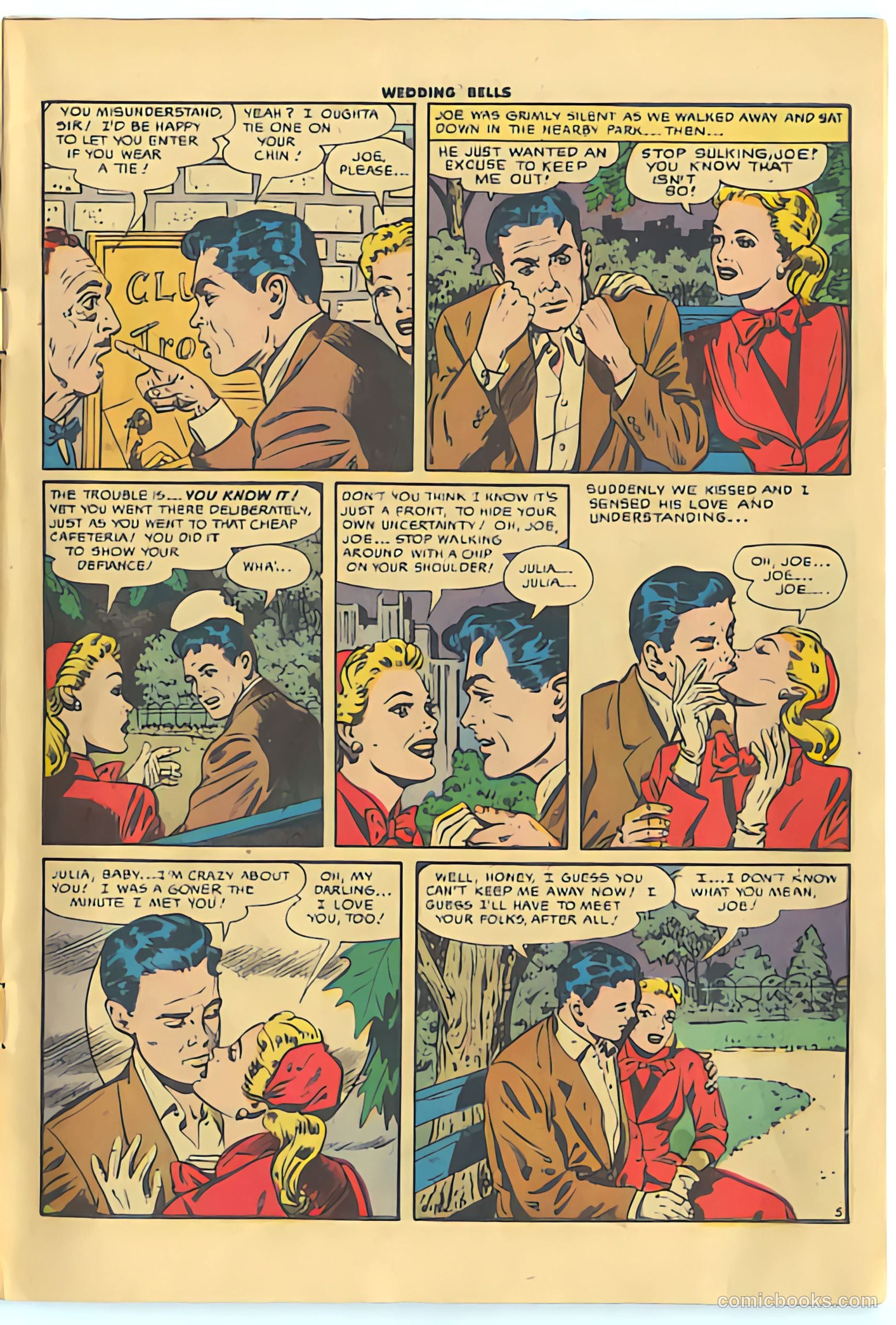 Wedding Bells #19 (1956) — page 5 of 36