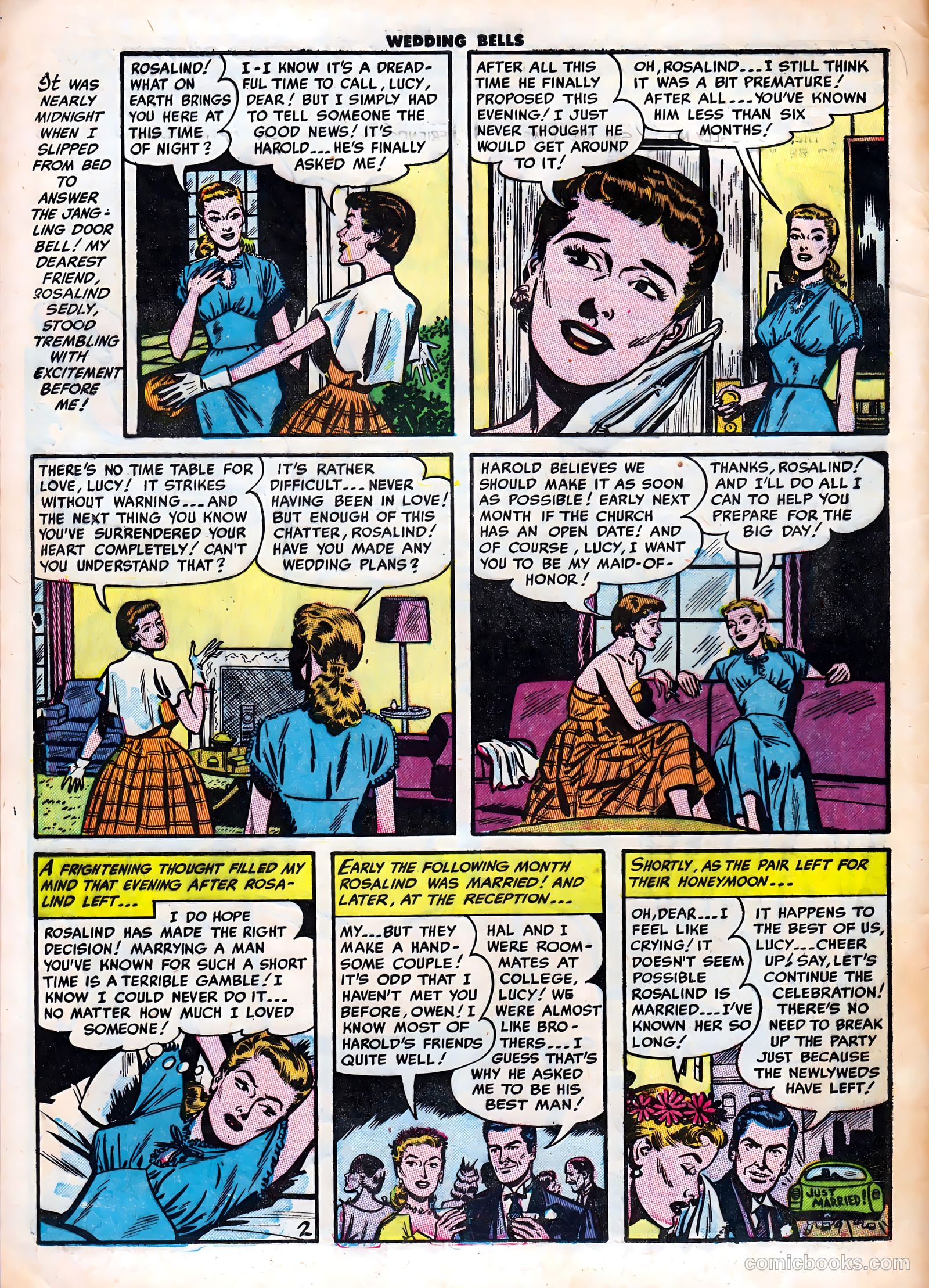 Wedding Bells #2 (1954) — page 4 of 37