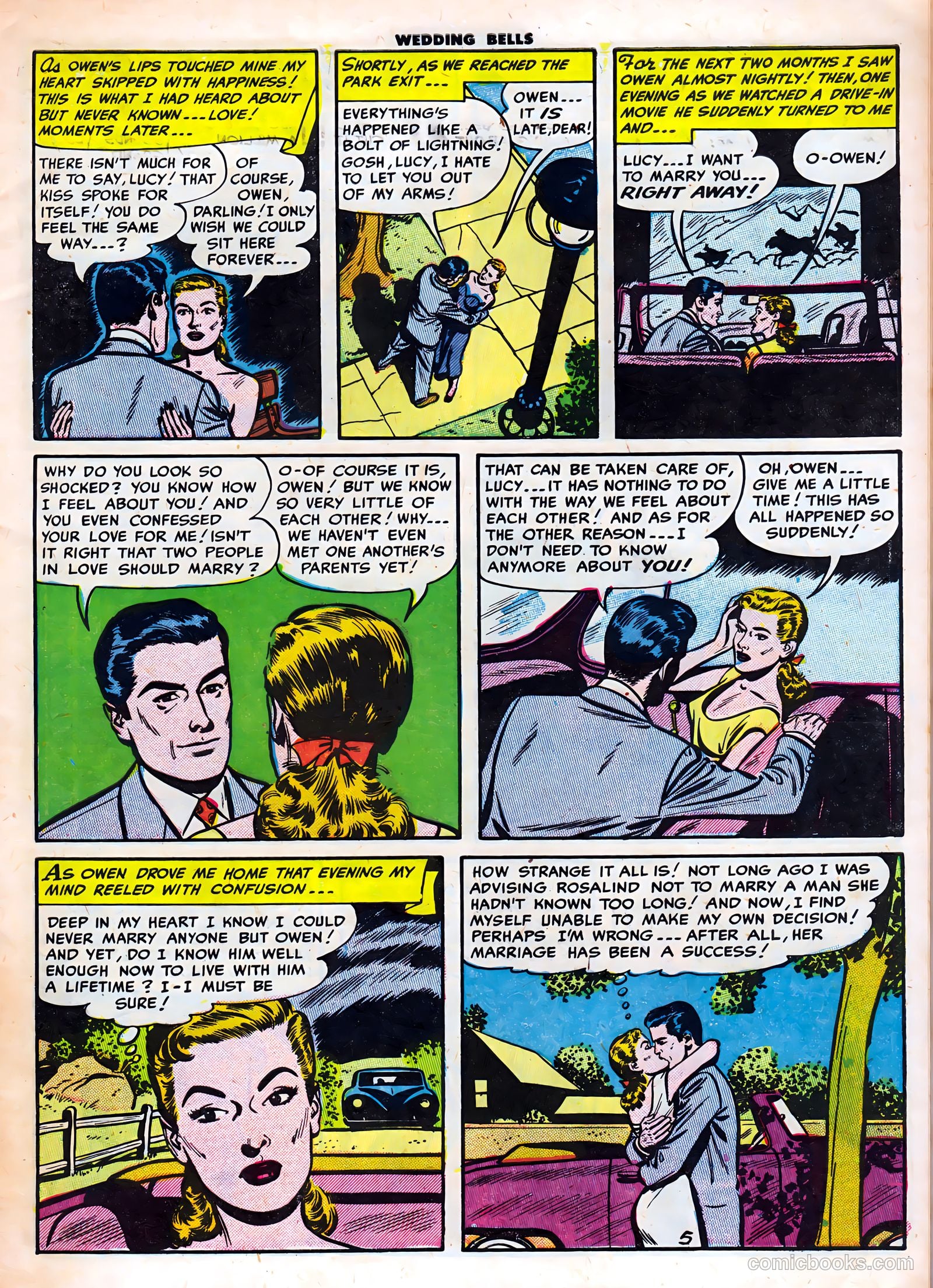 Wedding Bells #2 (1954) — page 7 of 37