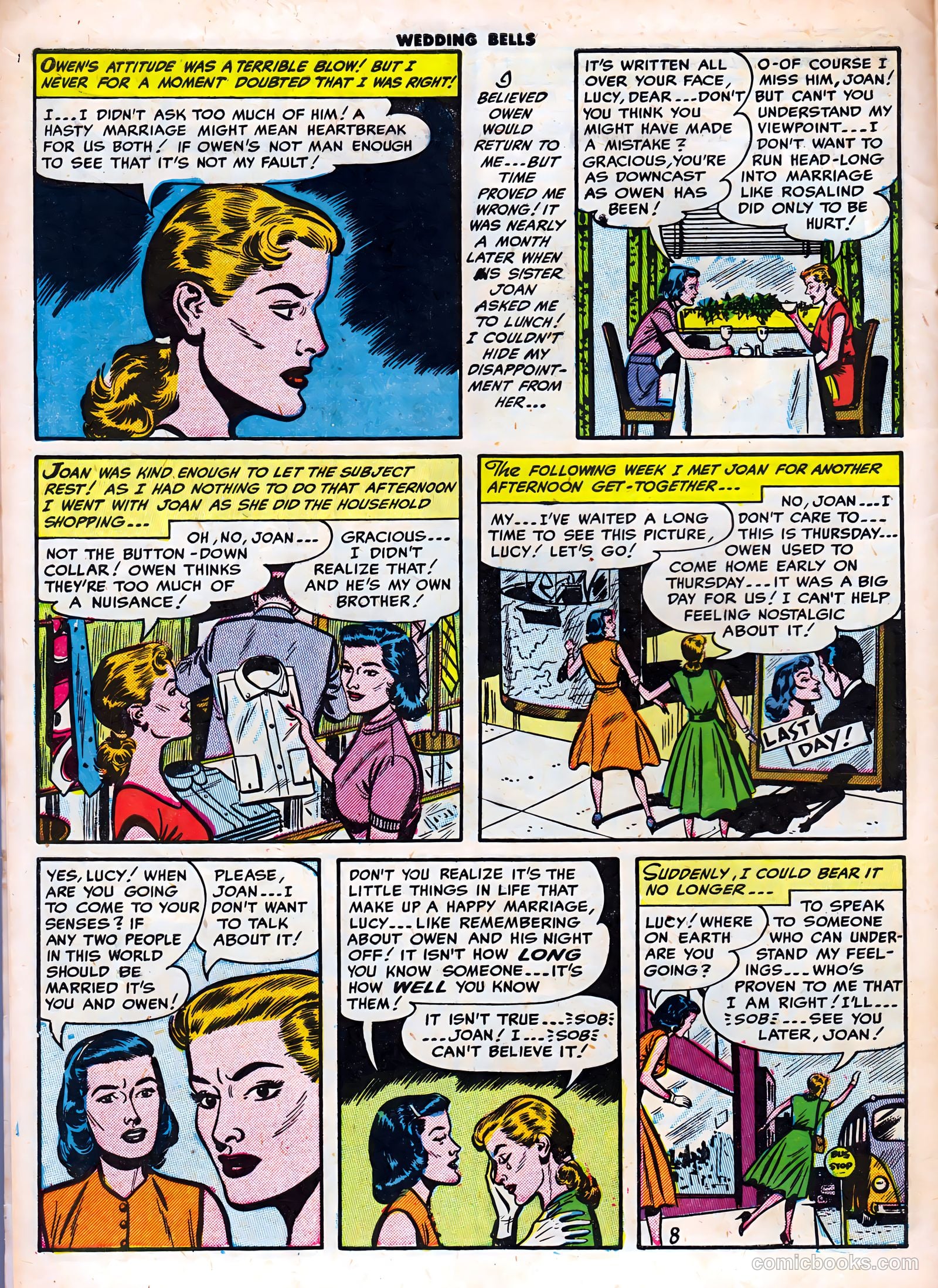 Wedding Bells #2 (1954) — page 10 of 37