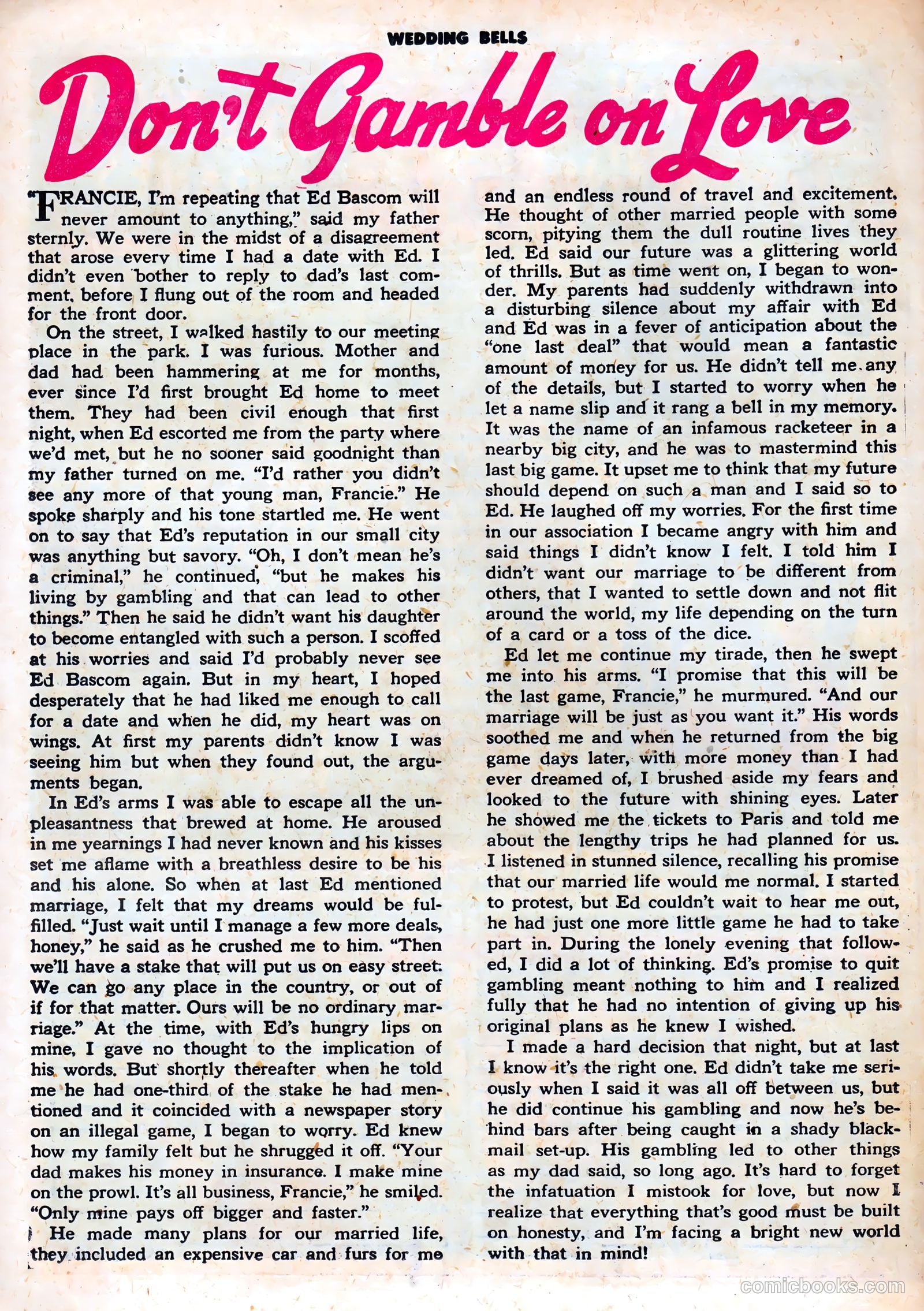 Wedding Bells #2 (1954) — page 26 of 37