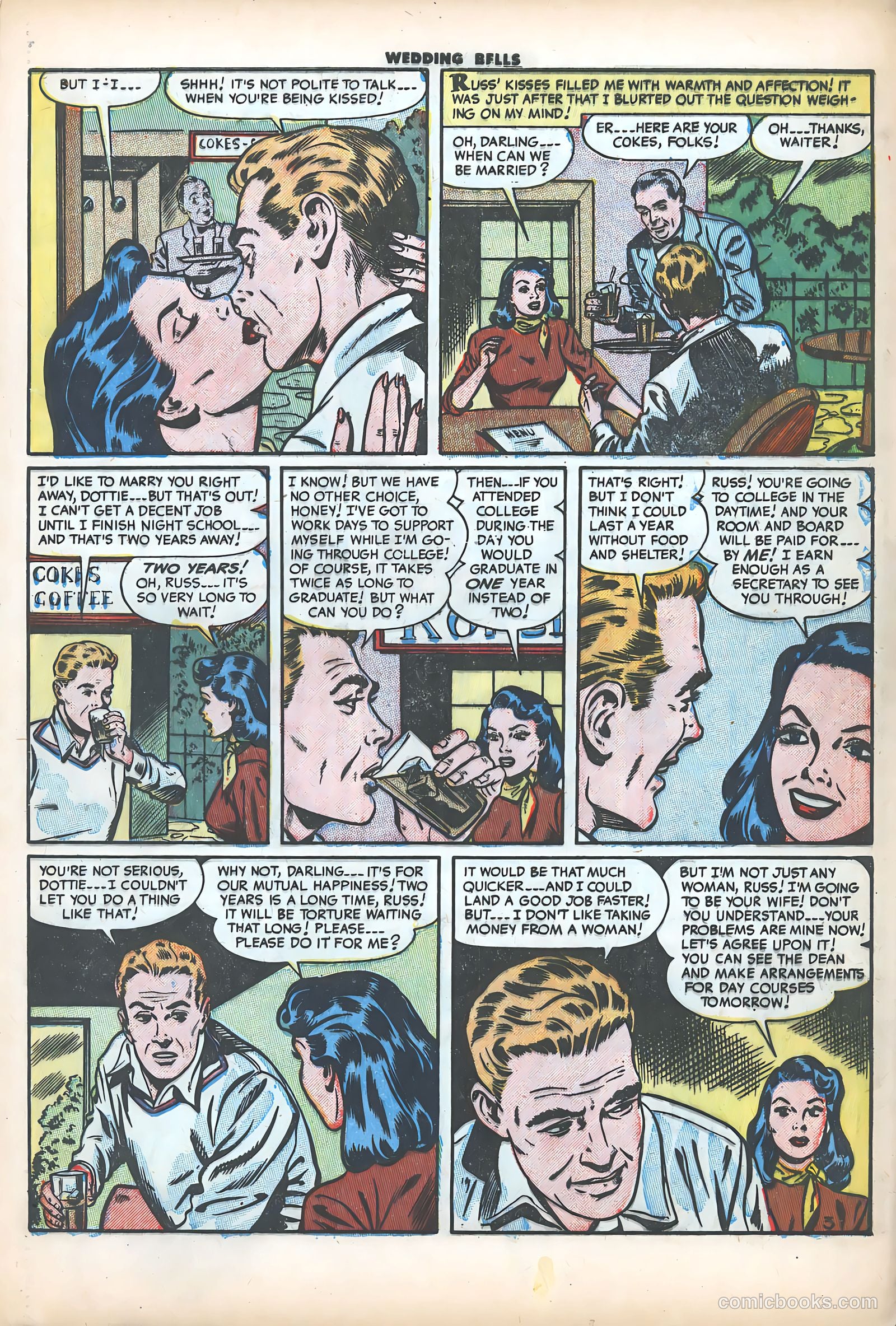 Wedding Bells #3 (1954) — page 5 of 36