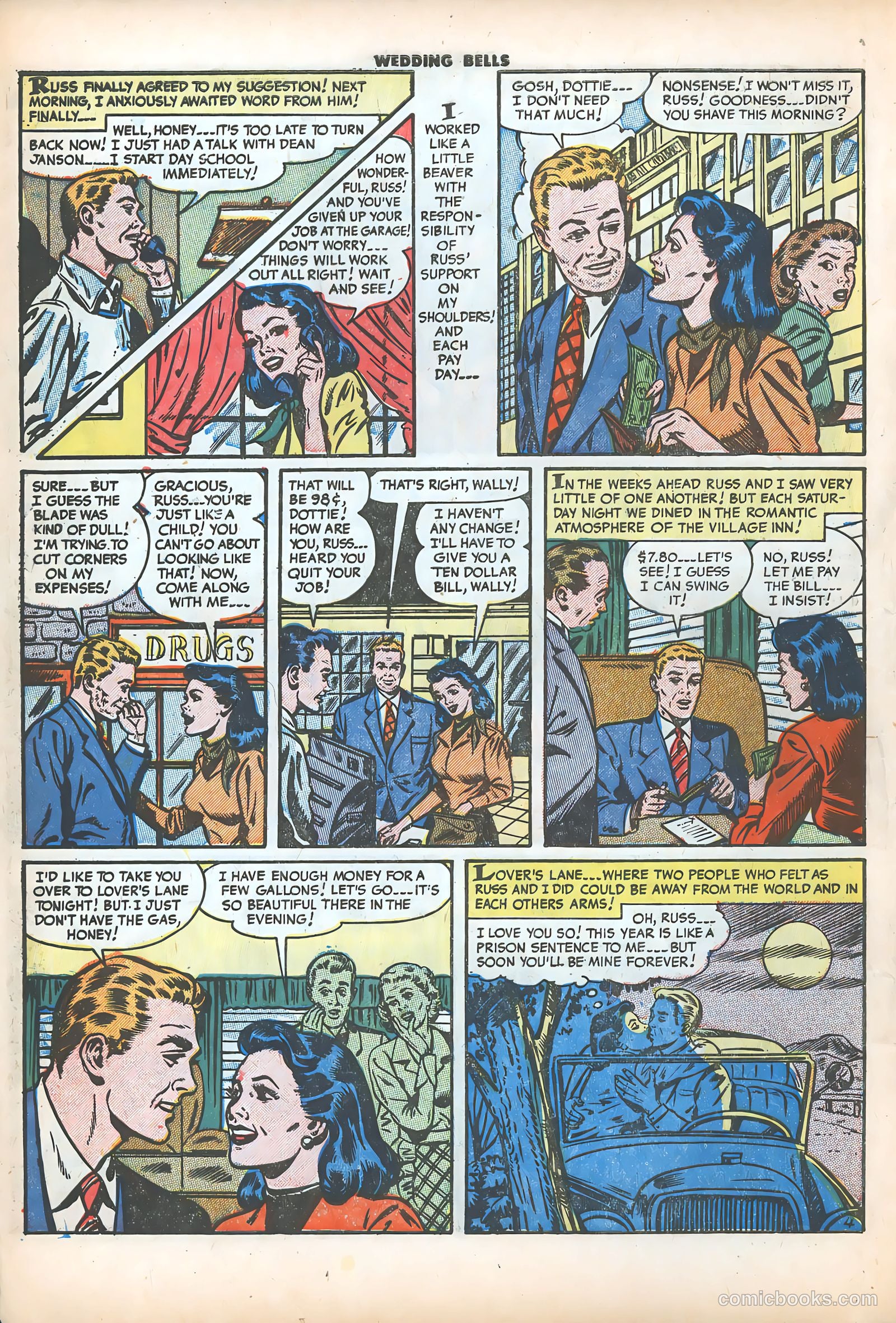 Wedding Bells #3 (1954) — page 6 of 36