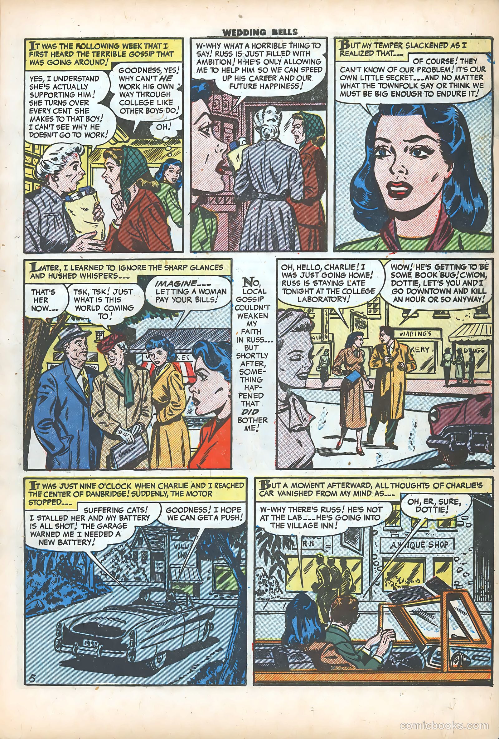 Wedding Bells #3 (1954) — page 7 of 36