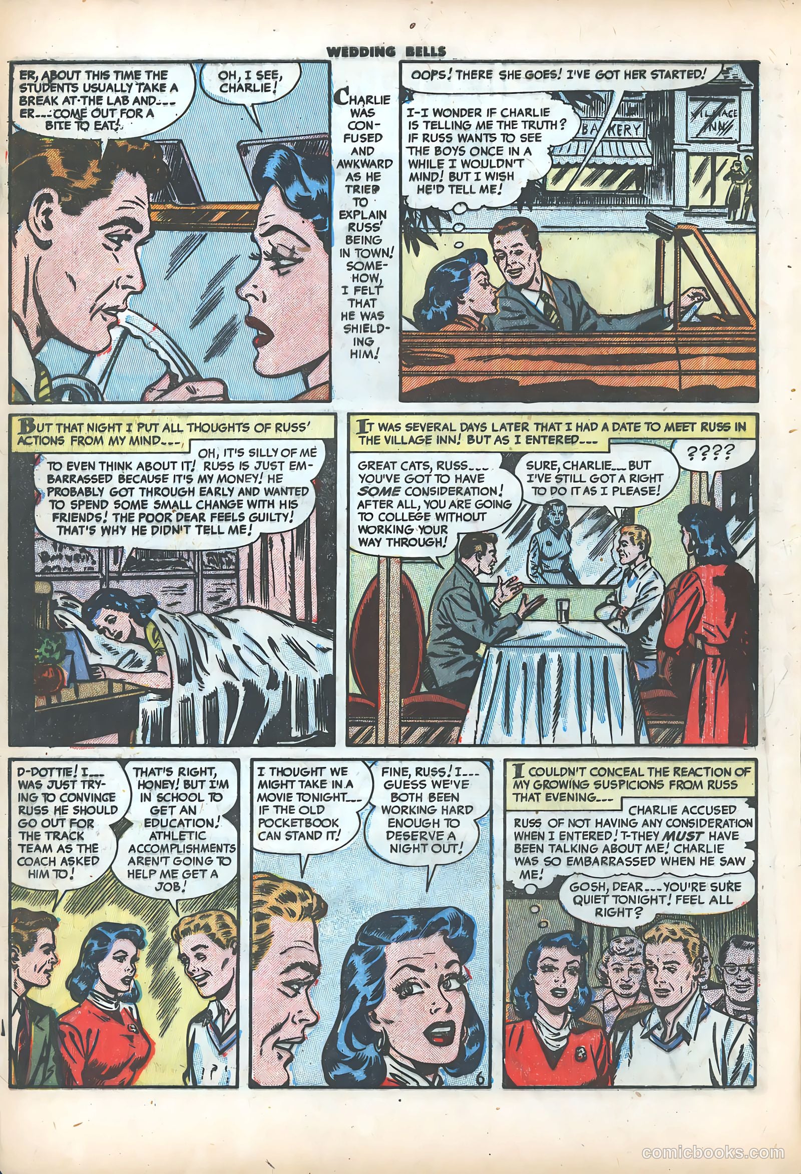 Wedding Bells #3 (1954) — page 8 of 36