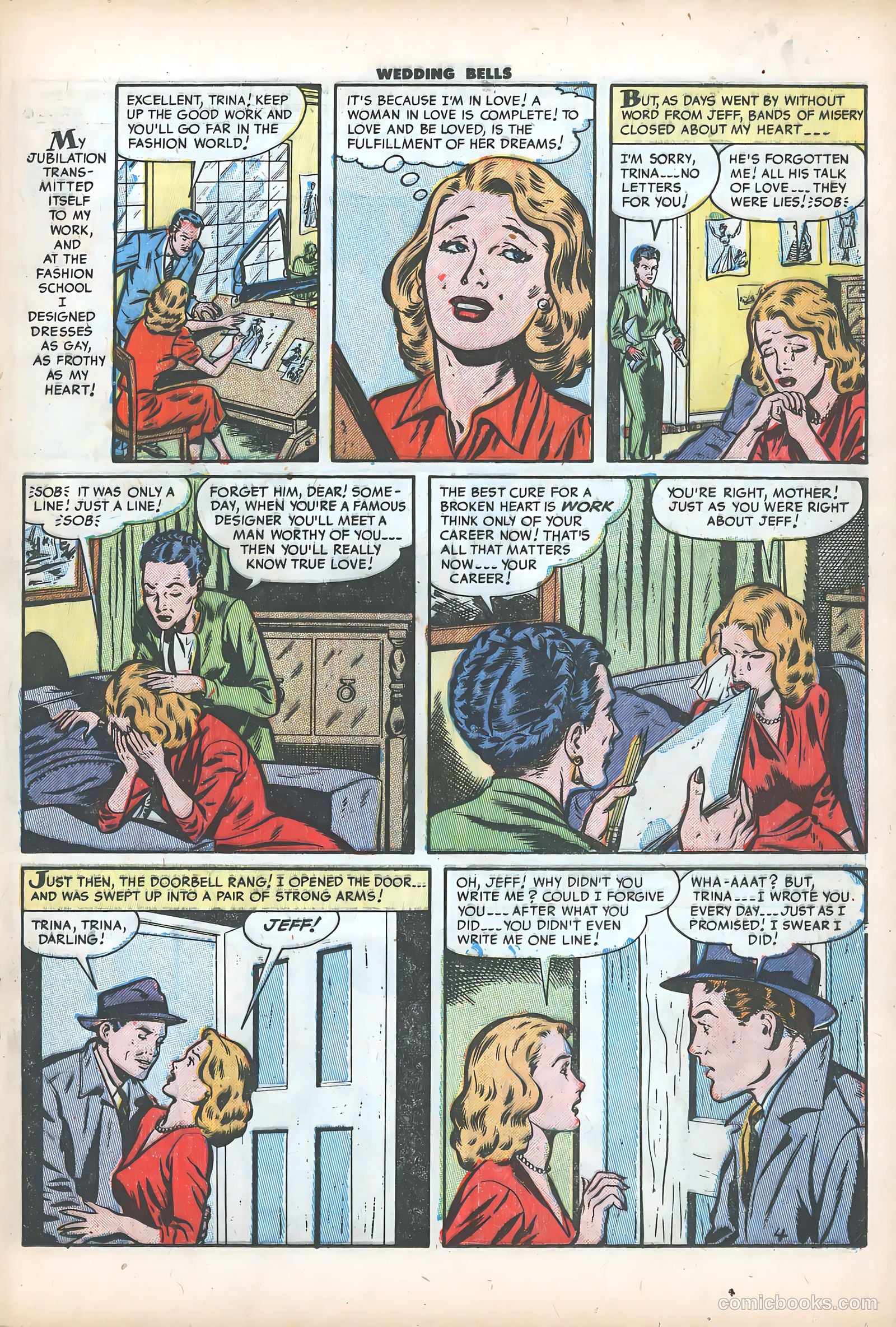 Wedding Bells #3 (1954) — page 21 of 36